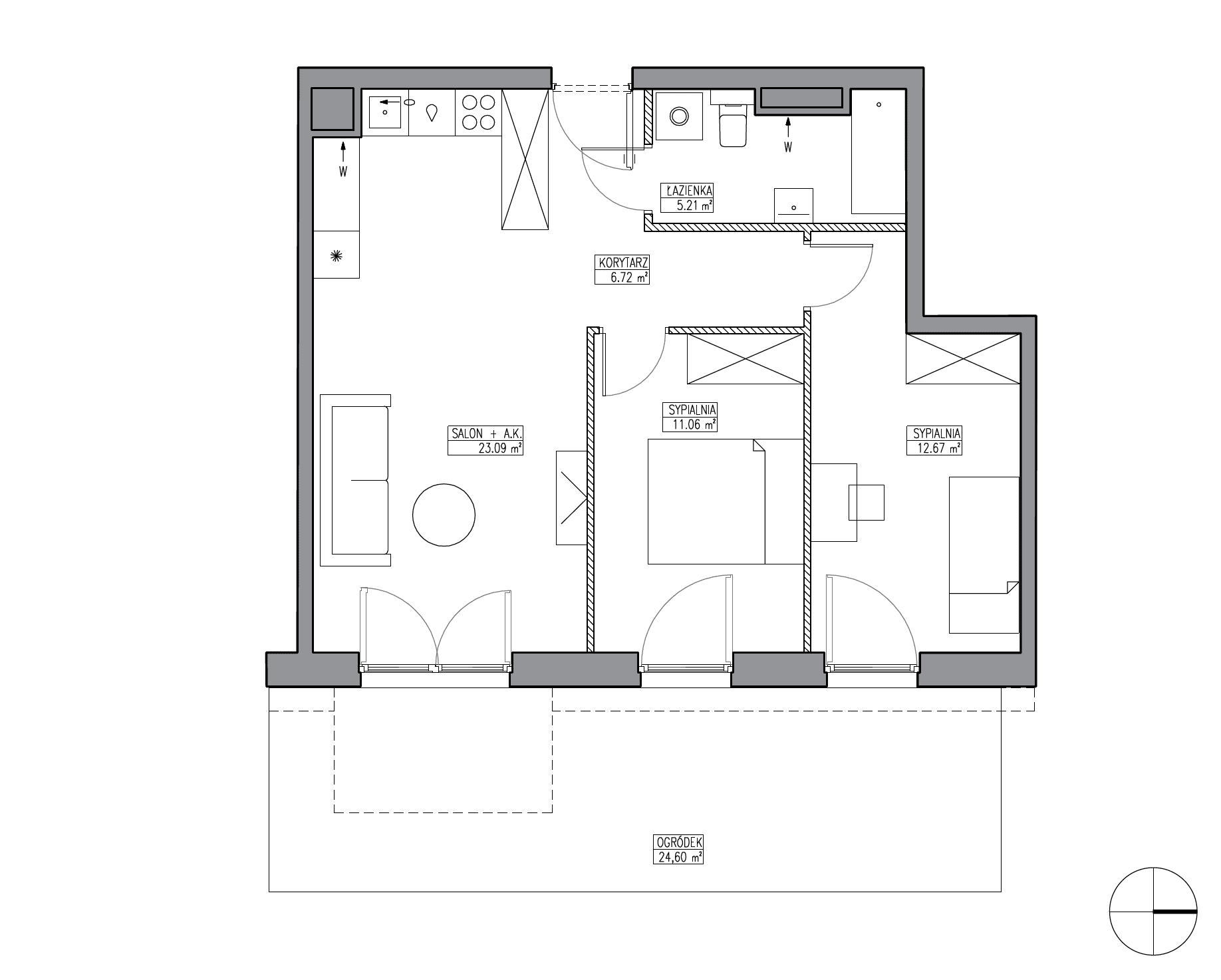 Apartamenty Krakowska - lokal KR6/C/0/1, budynek C