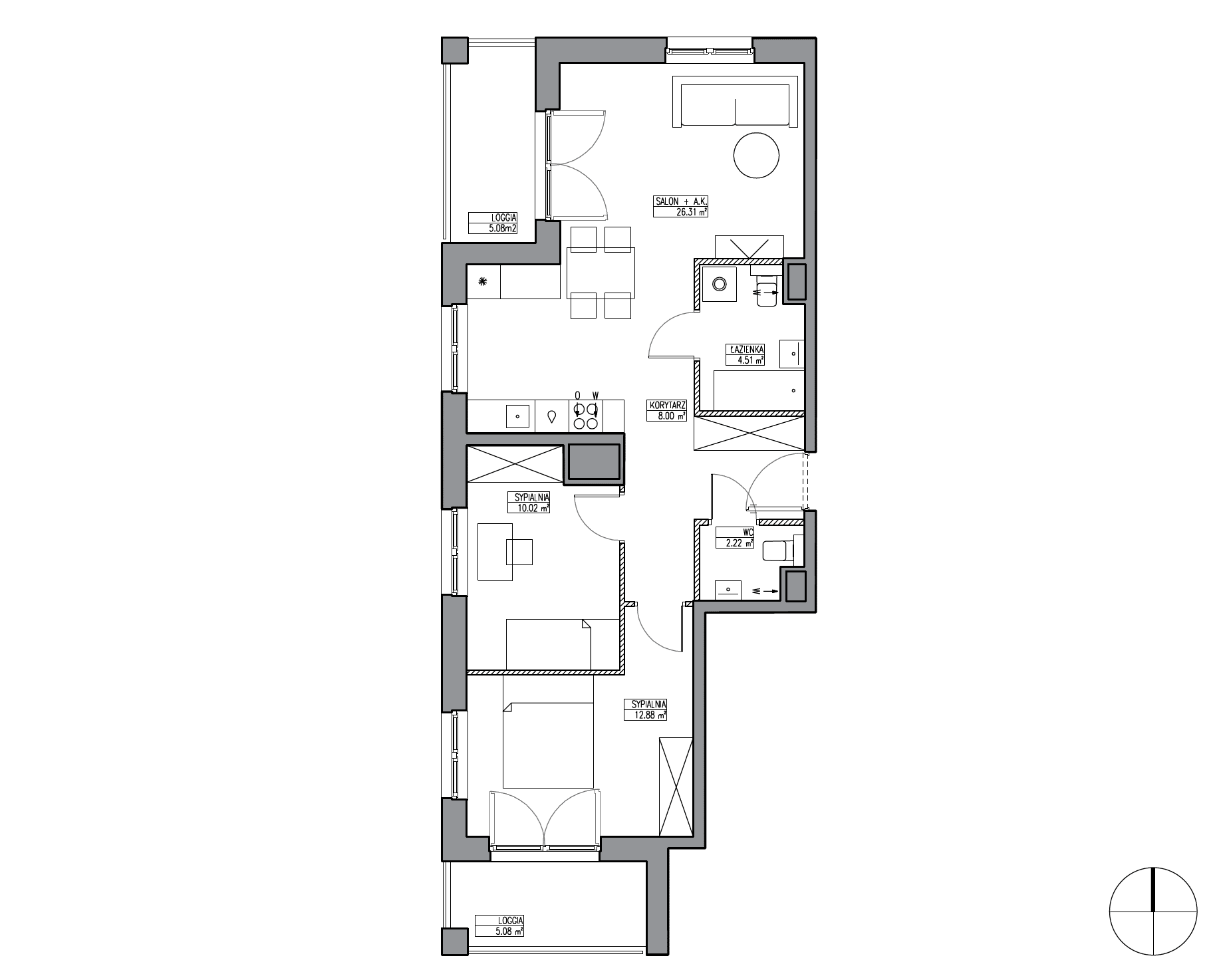Apartamenty Krakowska - lokal KR6/B/7/5, budynek B
