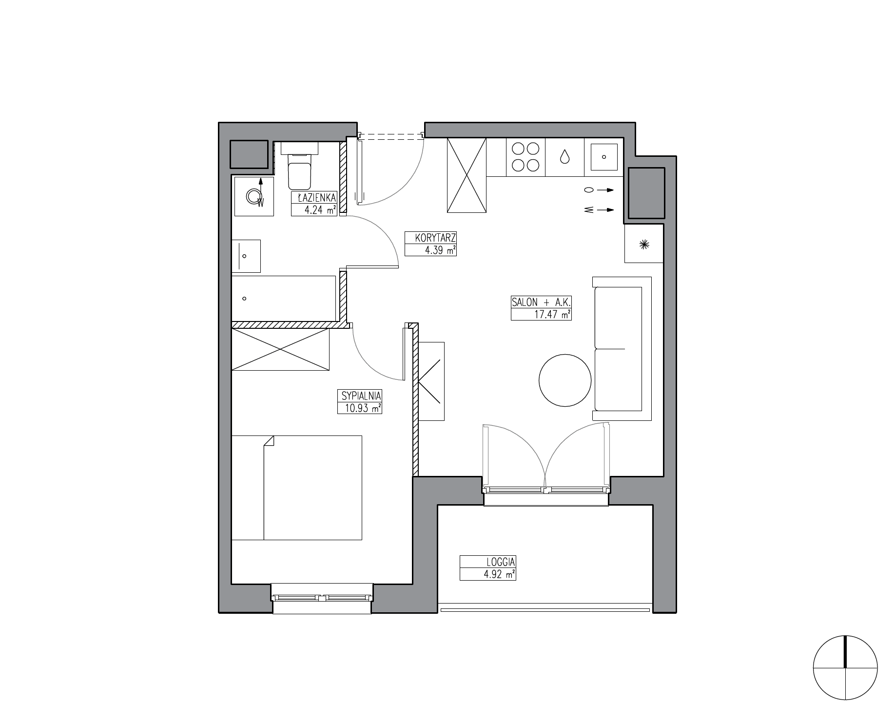 Apartamenty Krakowska - lokal KR6/B/9/3, budynek B