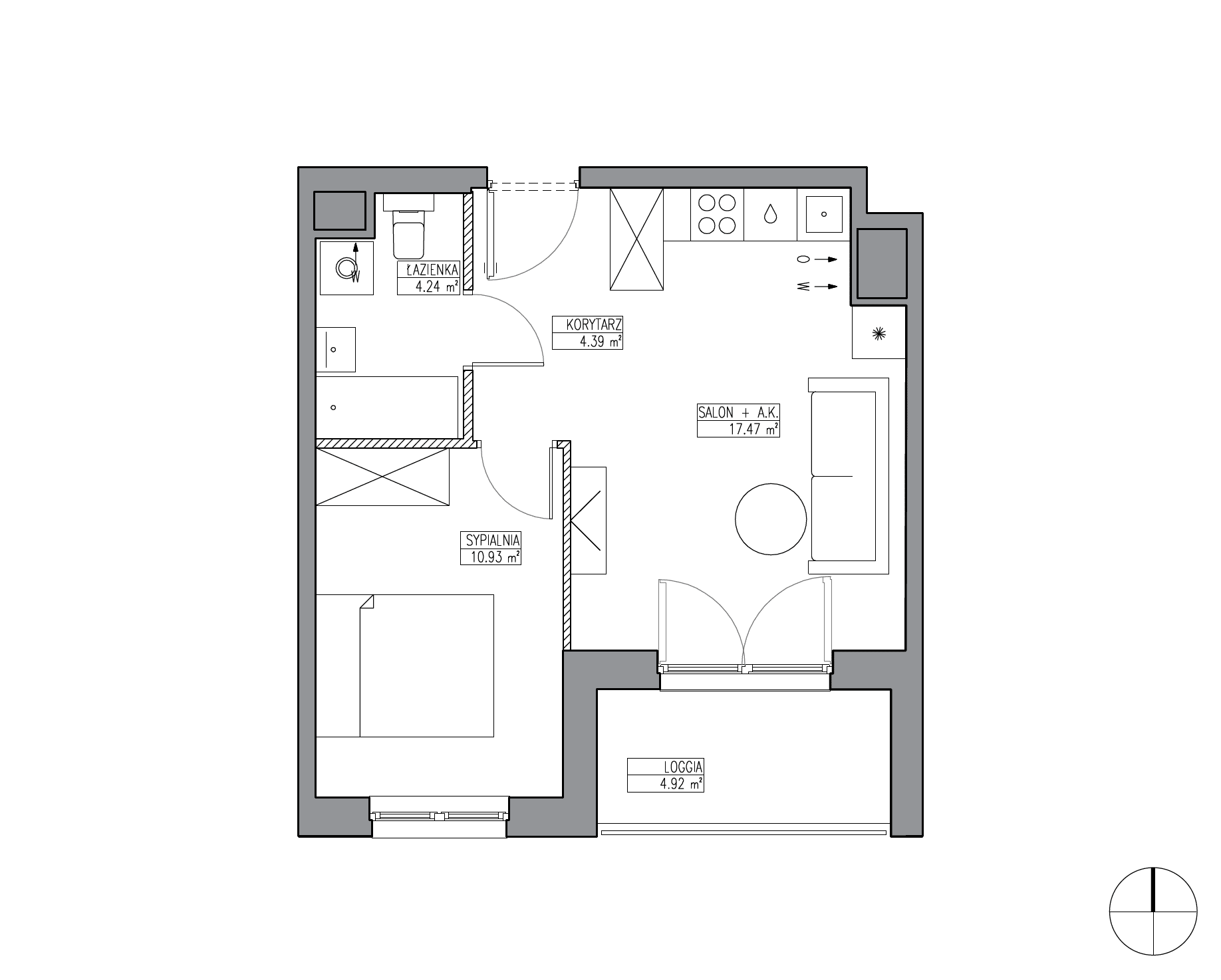 Apartamenty Krakowska - lokal KR6/B/10/3, budynek B