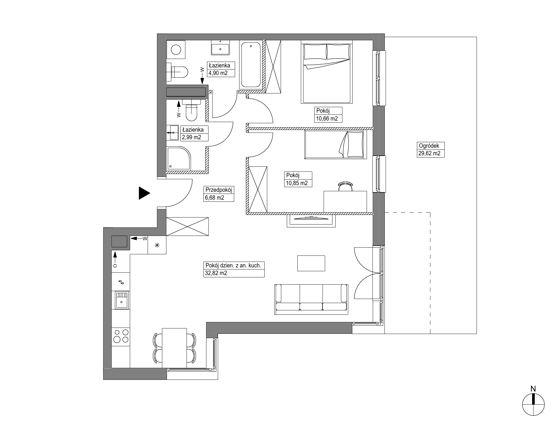 Apartamenty Krakowska - lokal KR8/B/0/7, budynek B