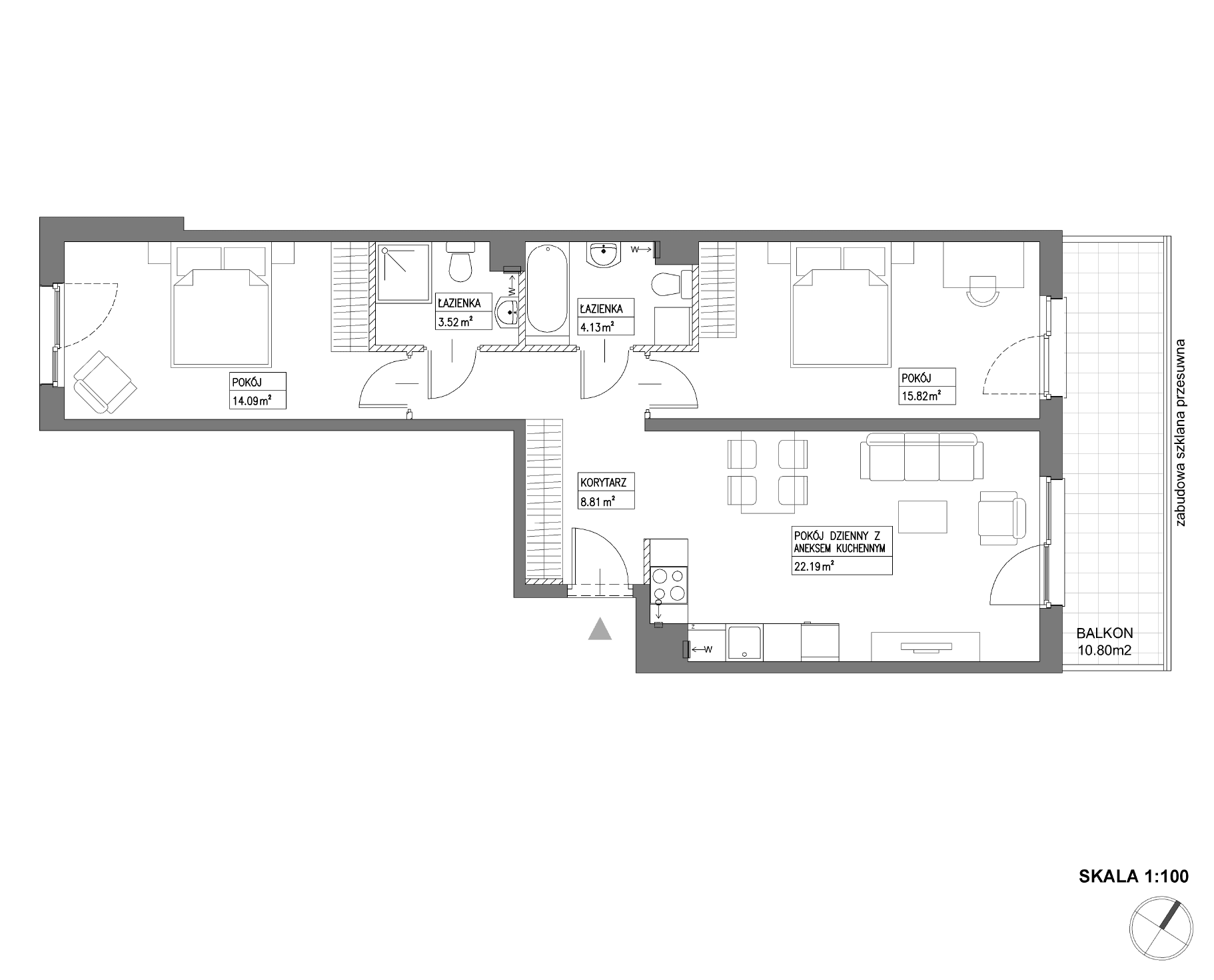 Nowa Wałowa – inwestycja Robyg - lokal I1.3M20