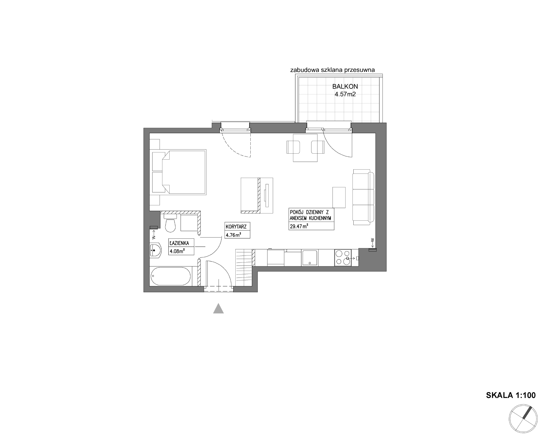 Nowa Wałowa – inwestycja Robyg - lokal I1.3M22
