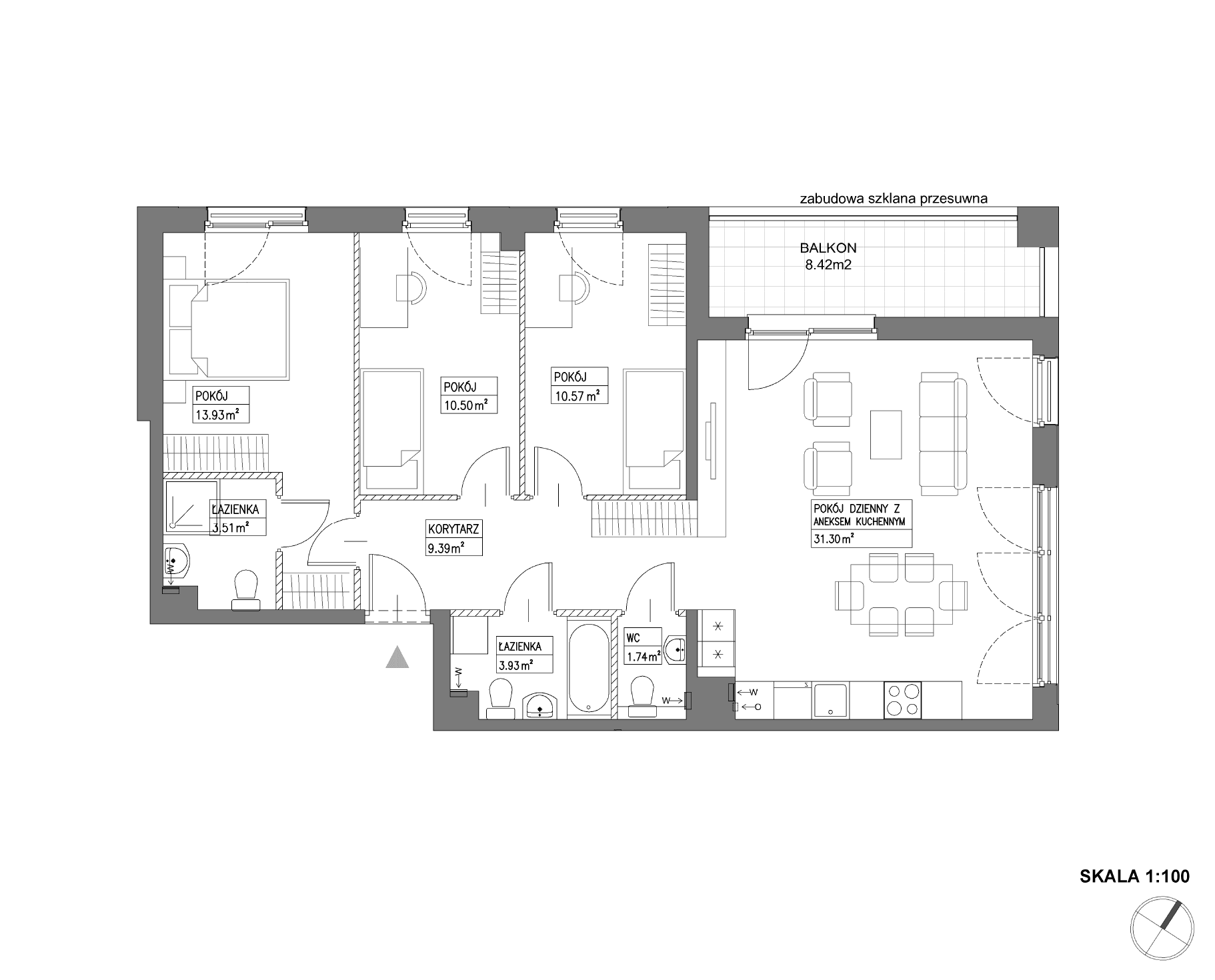 Nowa Wałowa – inwestycja Robyg - lokal I1.3M23