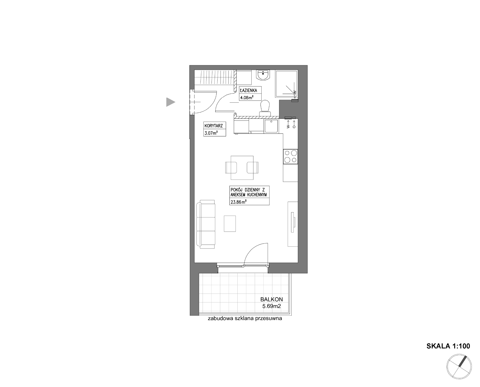 Nowa Wałowa – inwestycja Robyg - lokal I1.4M03