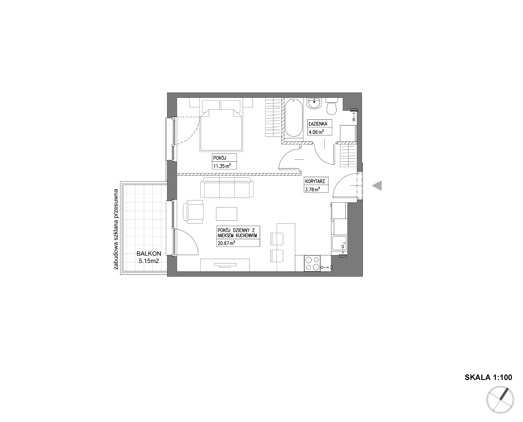 Nowa Wałowa – inwestycja Robyg - lokal I1.4M12