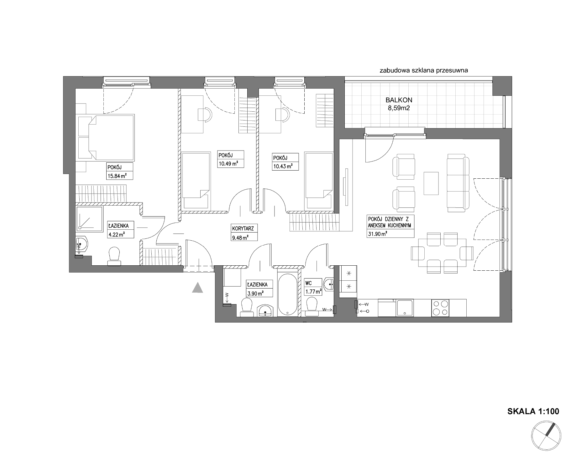 Nowa Wałowa – inwestycja Robyg - lokal I1.4M15