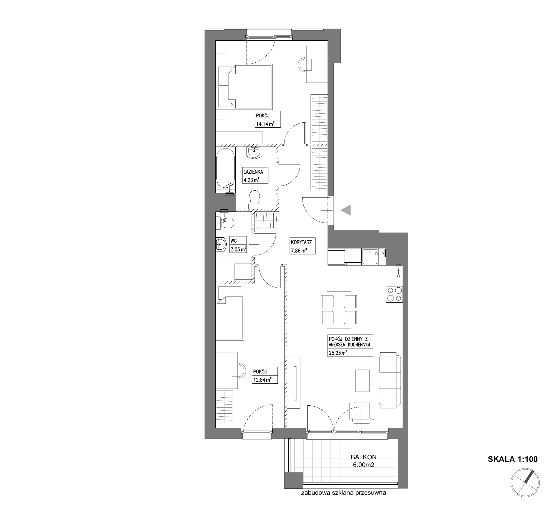 Nowa Wałowa – inwestycja Robyg - lokal I1.4M17