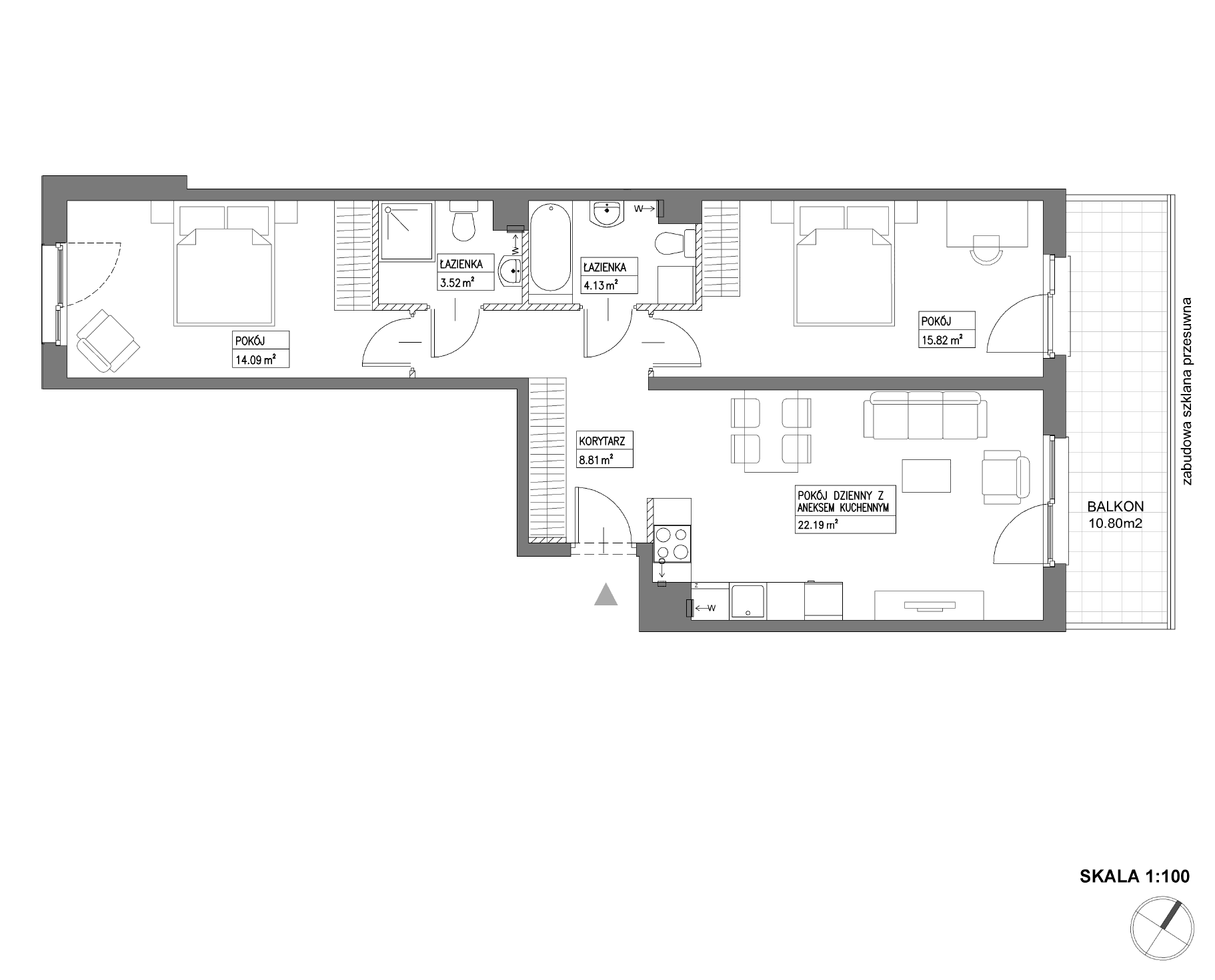 Nowa Wałowa – inwestycja Robyg - lokal I1.4M20