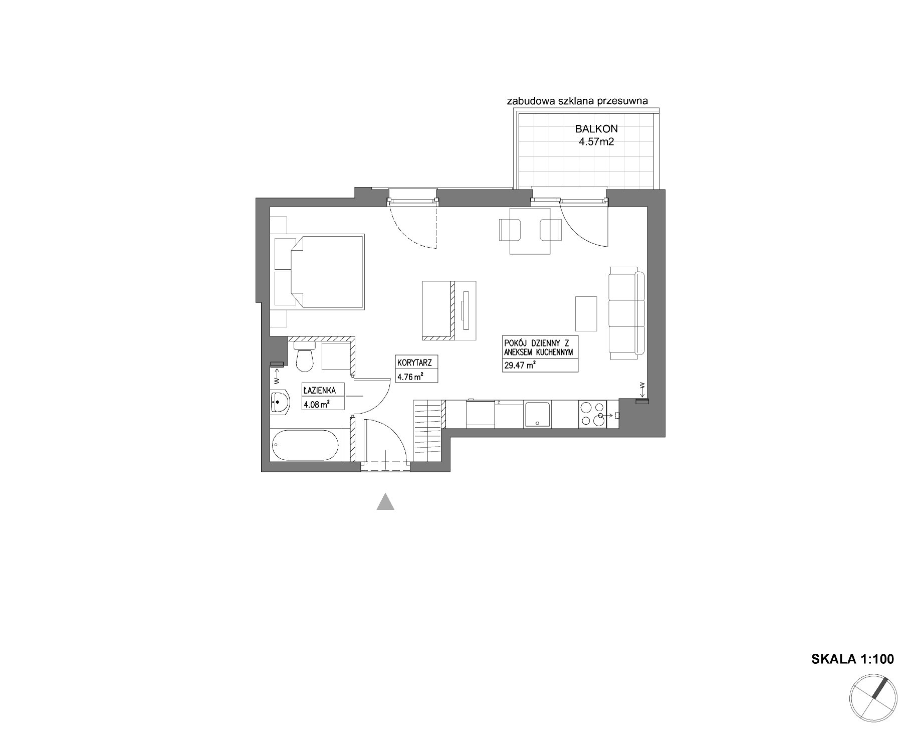 Nowa Wałowa – inwestycja Robyg - lokal I1.4M22