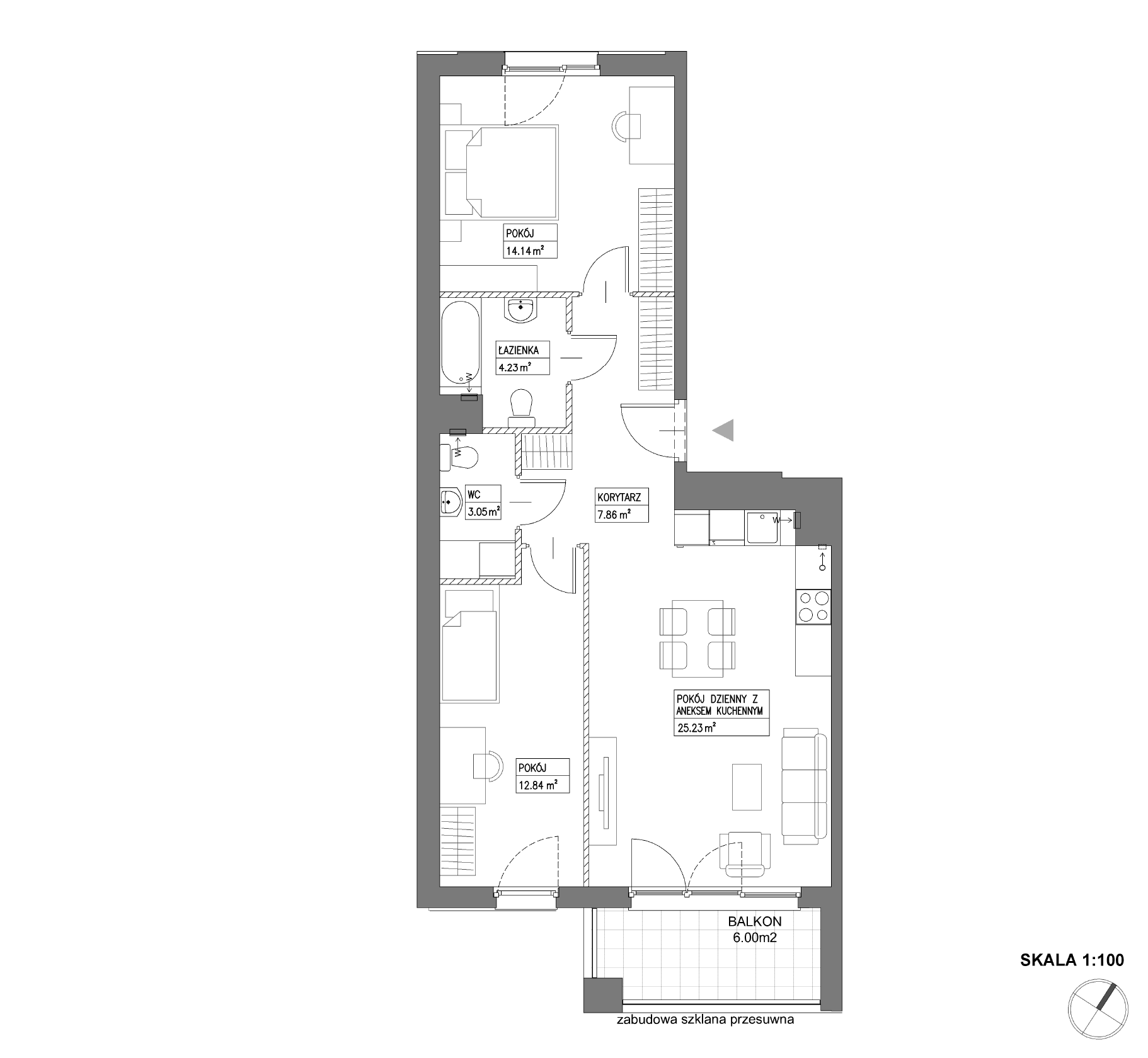 Nowa Wałowa – inwestycja Robyg - lokal I1.5M17
