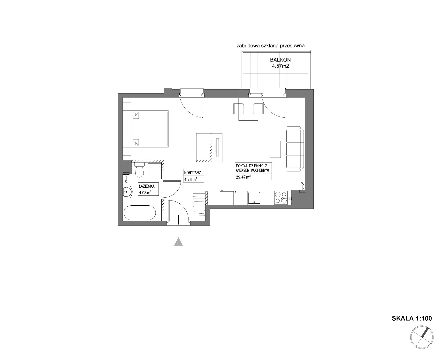 Nowa Wałowa – inwestycja Robyg - lokal I1.5M22