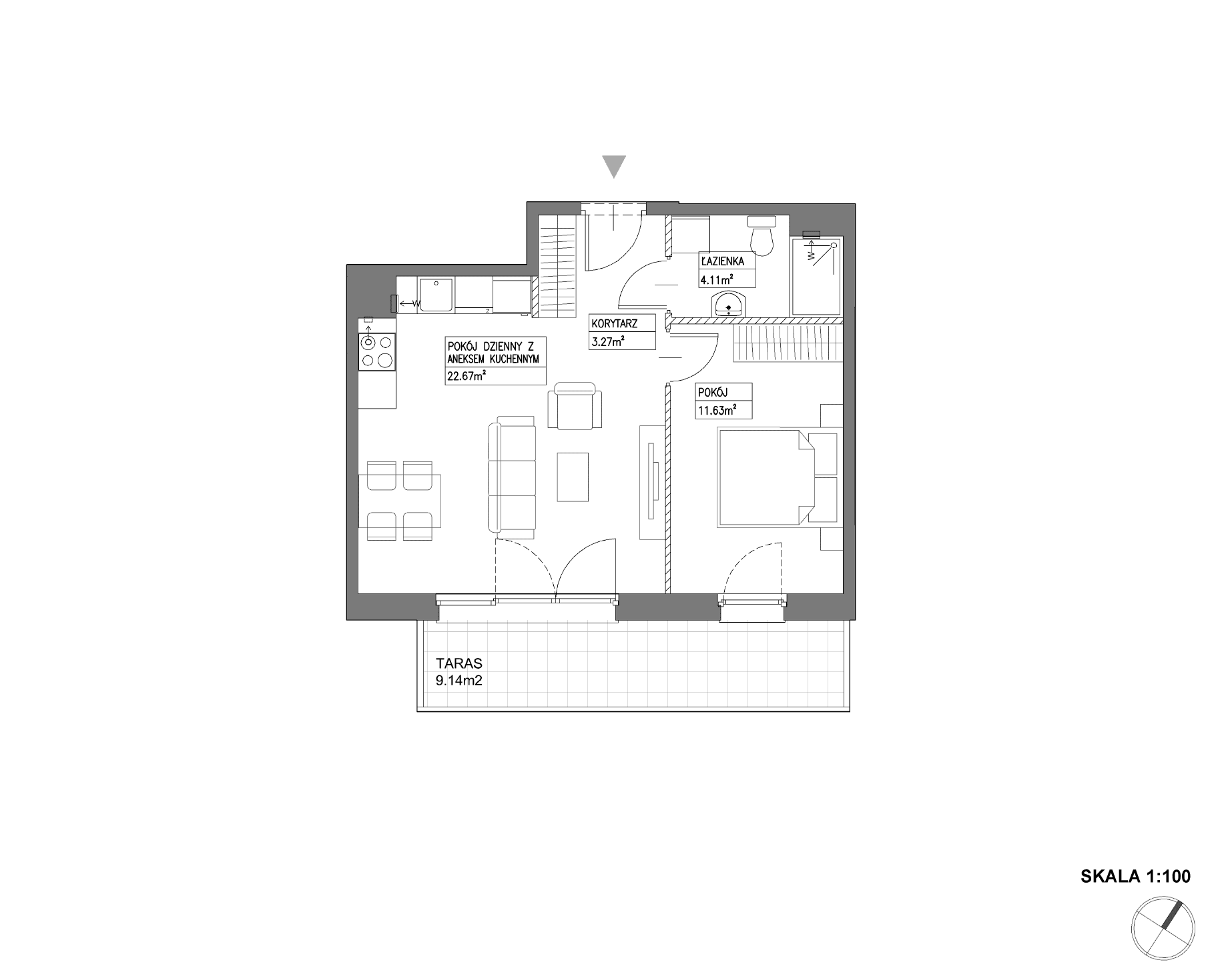 Nowa Wałowa – inwestycja Robyg - lokal I1.6M02