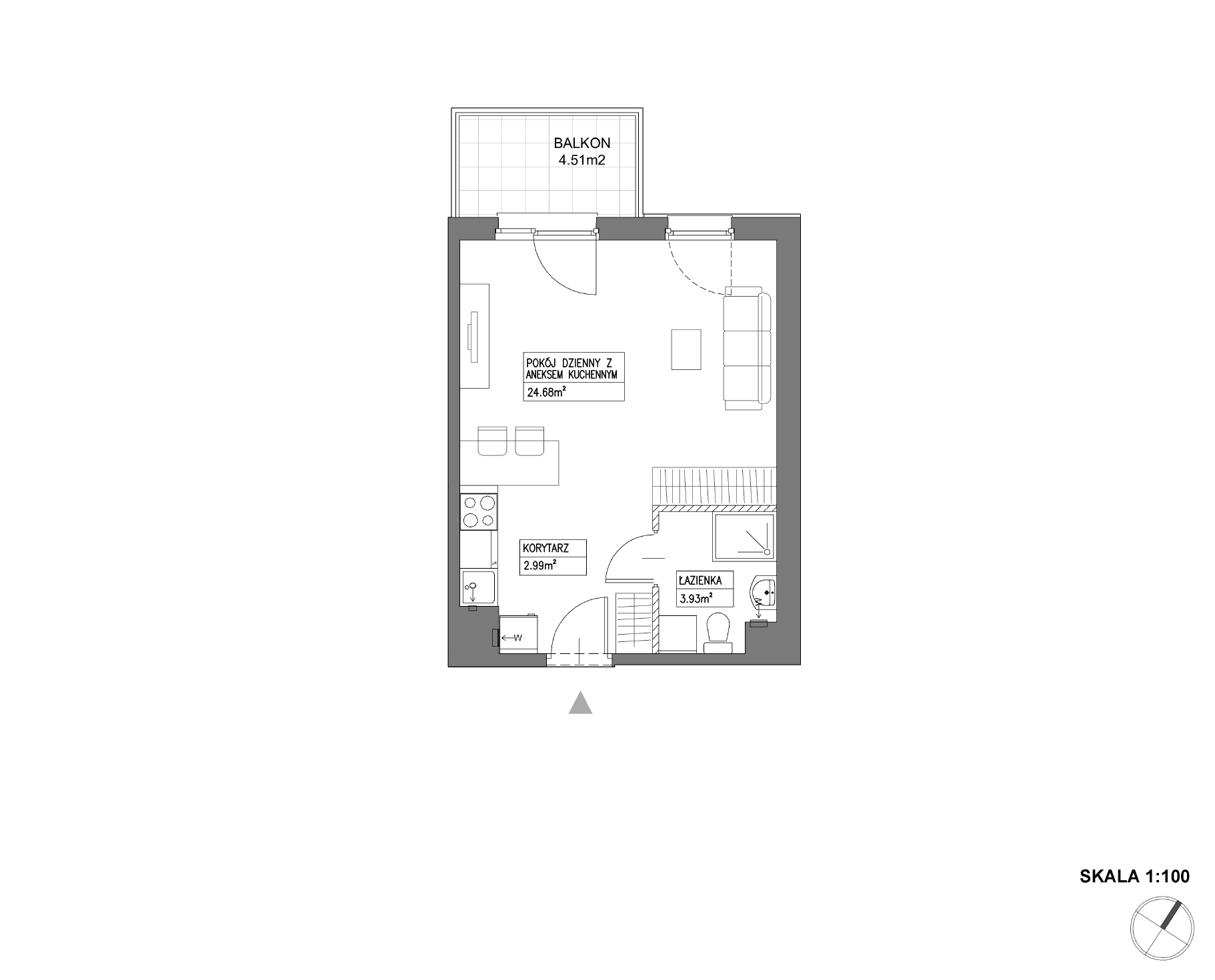 Nowa Wałowa – inwestycja Robyg - lokal I1.6M15