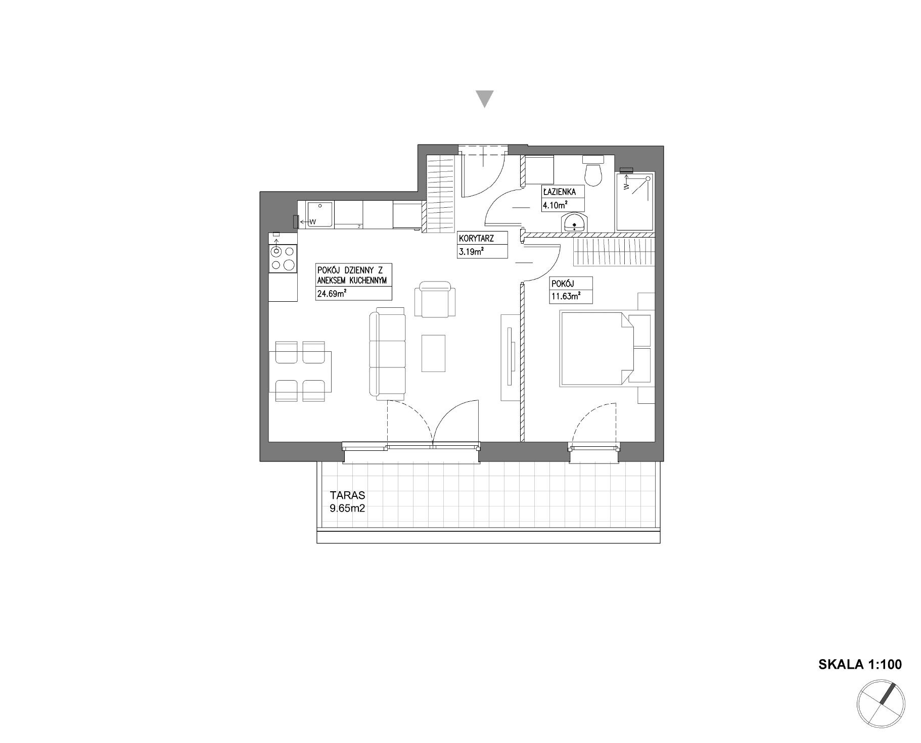 Nowa Wałowa – inwestycja Robyg - lokal I1.6M17
