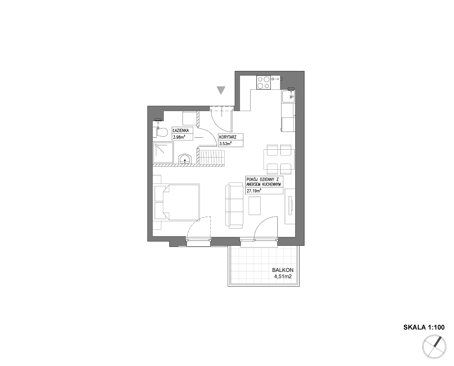 Nowa Wałowa – inwestycja Robyg - lokal I1.6M19