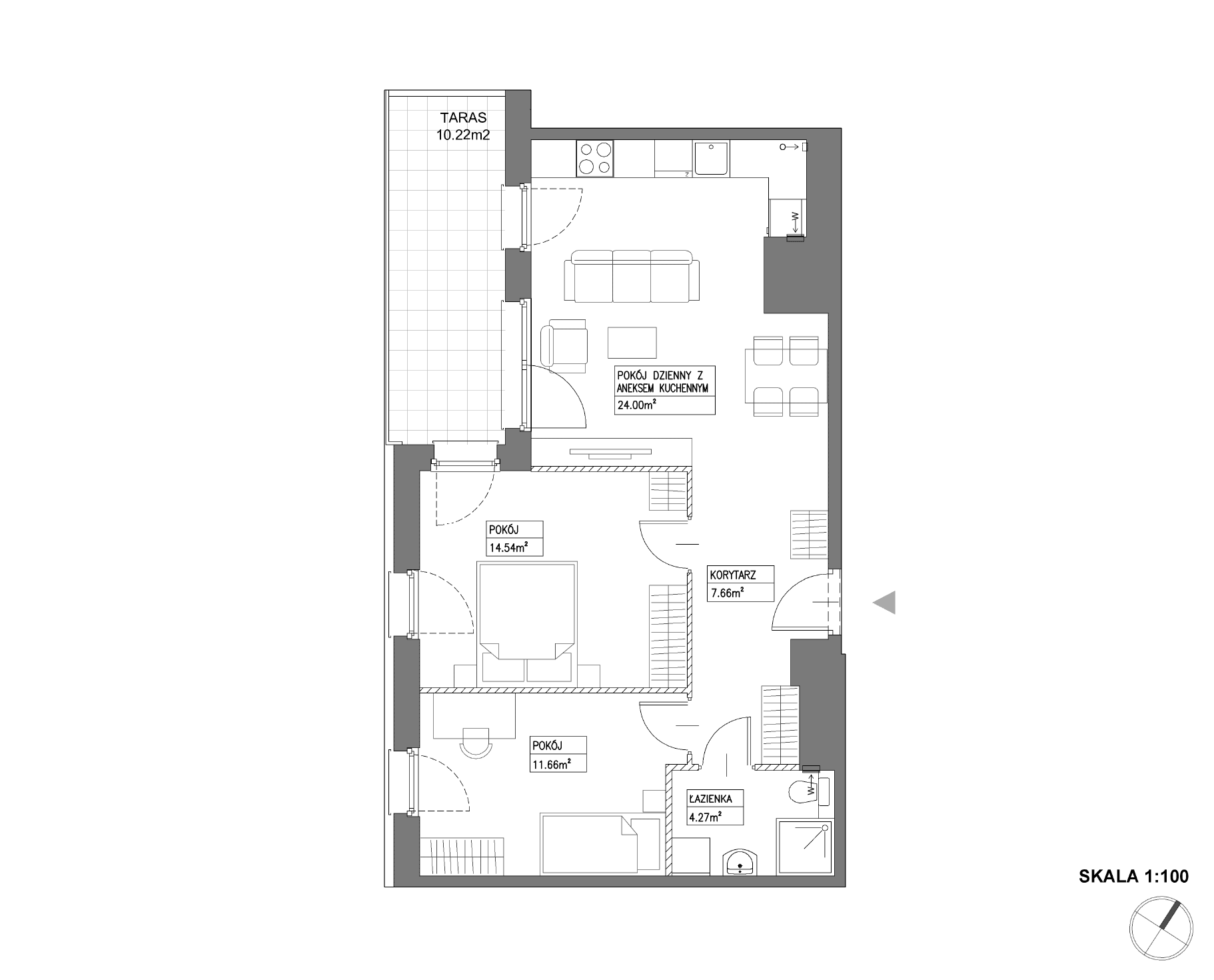 Nowa Wałowa – inwestycja Robyg - lokal I1.7M06