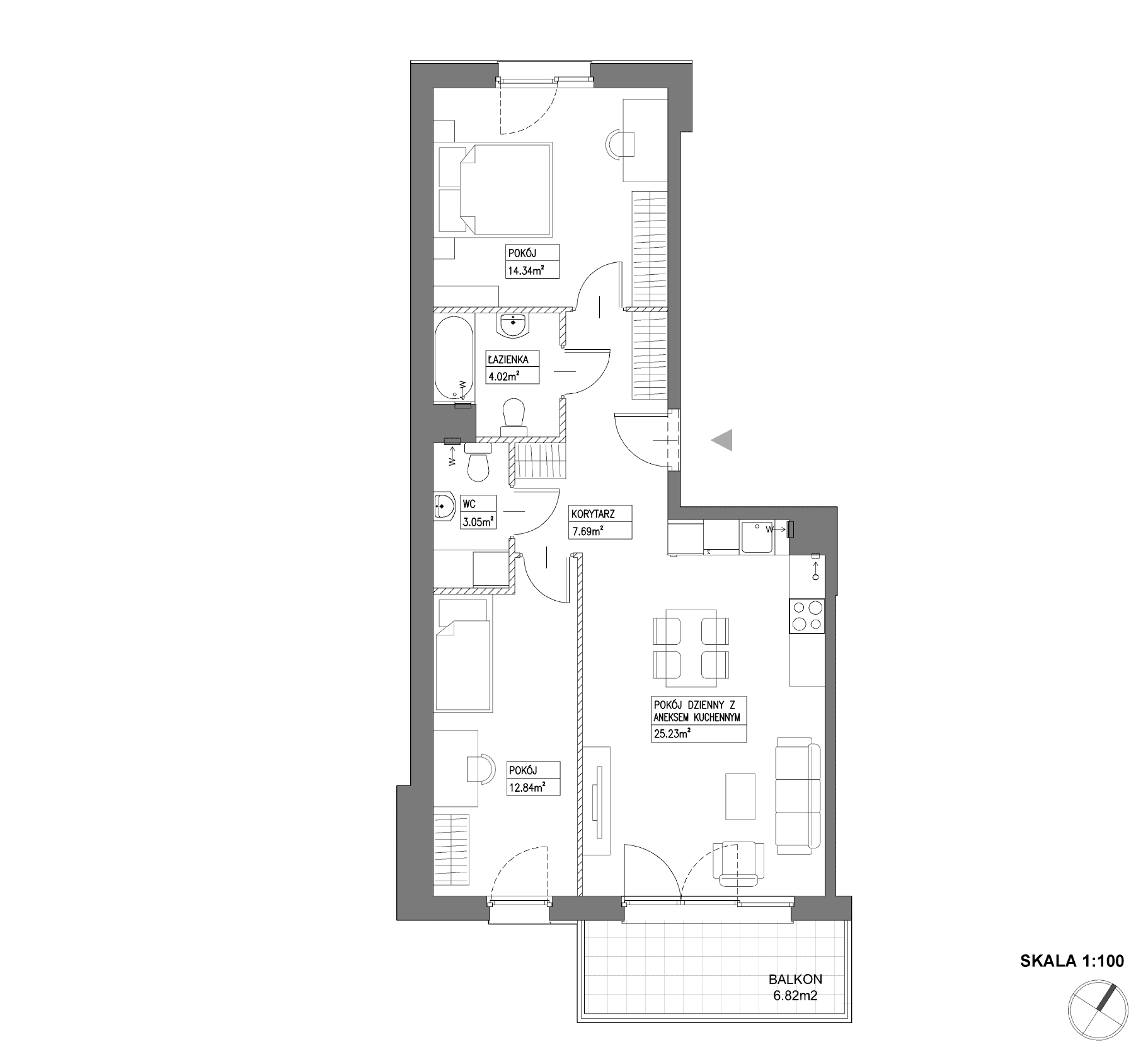 Nowa Wałowa – inwestycja Robyg - lokal I1.7M10