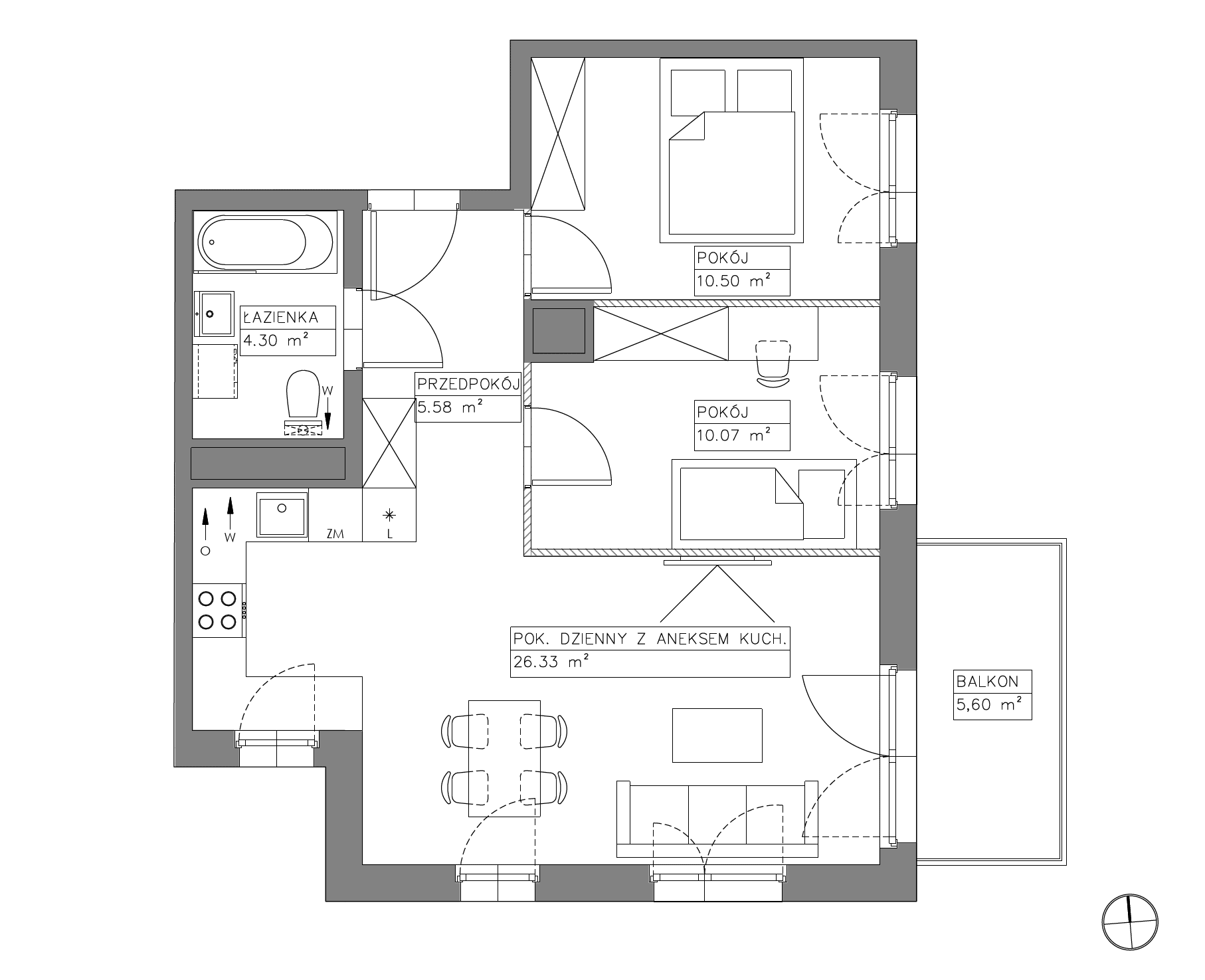 Villa Viva – inwestycja Robyg - lokal VV/F/2/2, budynek F