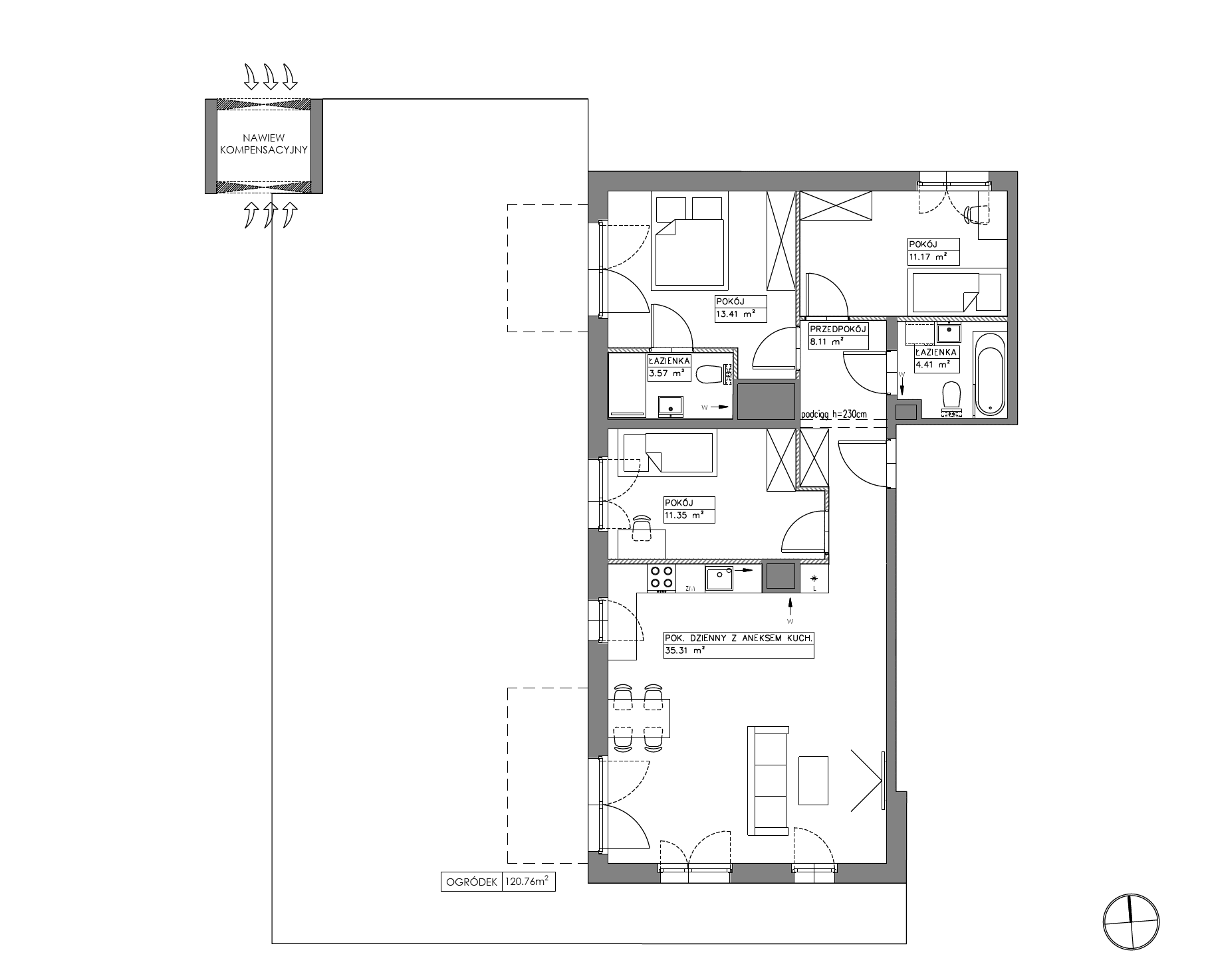 Villa Viva – inwestycja Robyg - lokal VV/K/0/3, budynek K