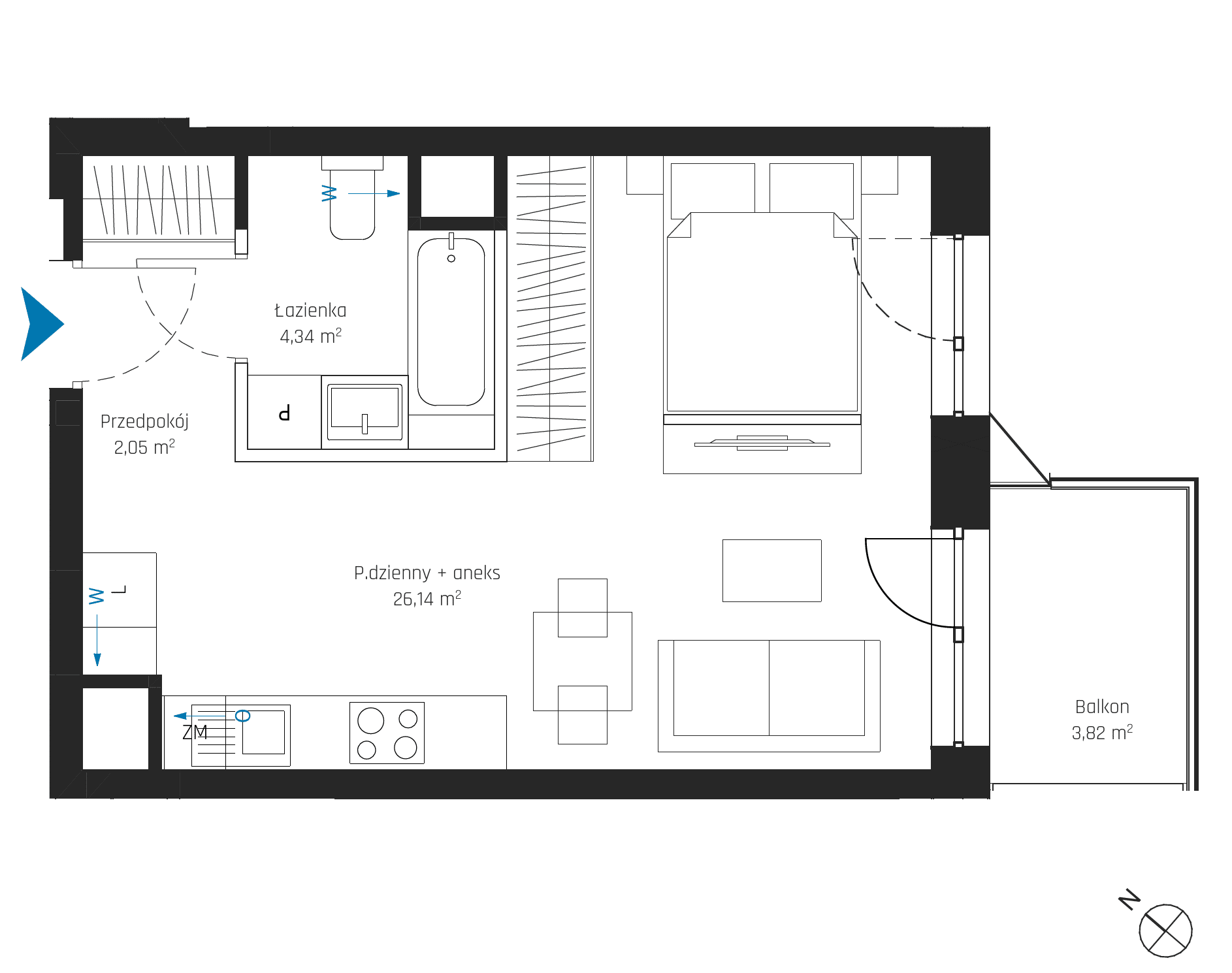 SkyPoint – inwestycja Robyg - lokal A1.5M05