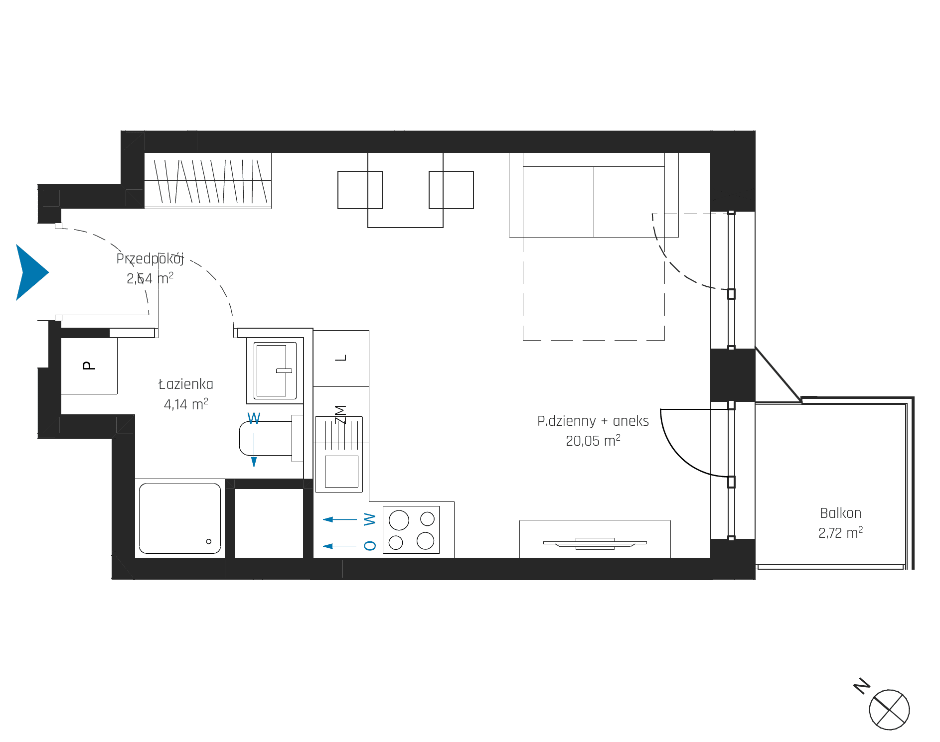 SkyPoint – inwestycja Robyg - lokal A1.5M07