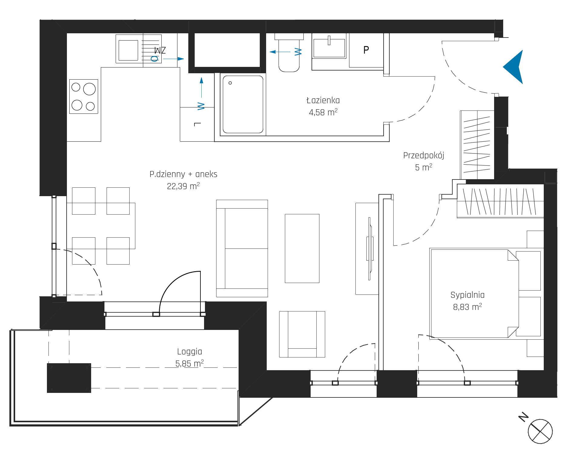 SkyPoint – inwestycja Robyg - lokal A1.5M10