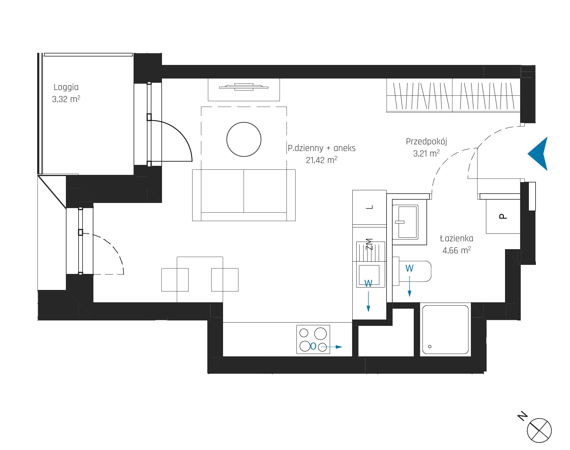 SkyPoint – inwestycja Robyg - lokal A1.6M01