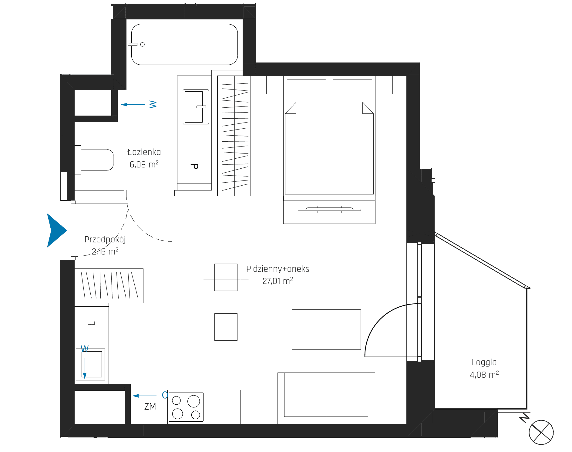 SkyPoint – inwestycja Robyg - lokal A2.6M10