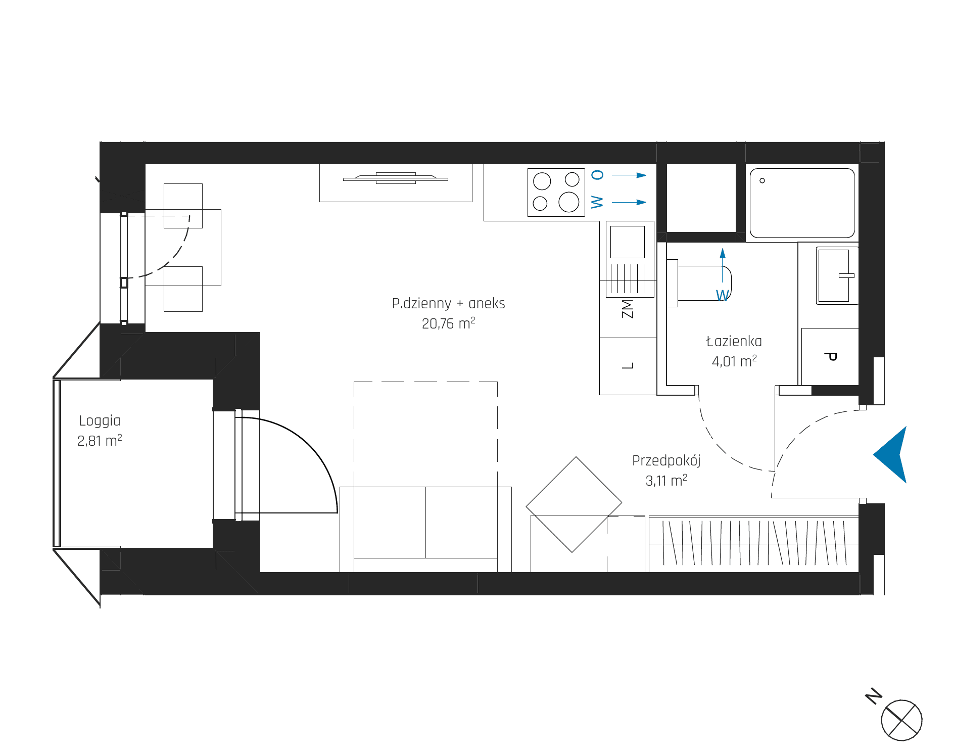 SkyPoint – inwestycja Robyg - lokal A1.6M11