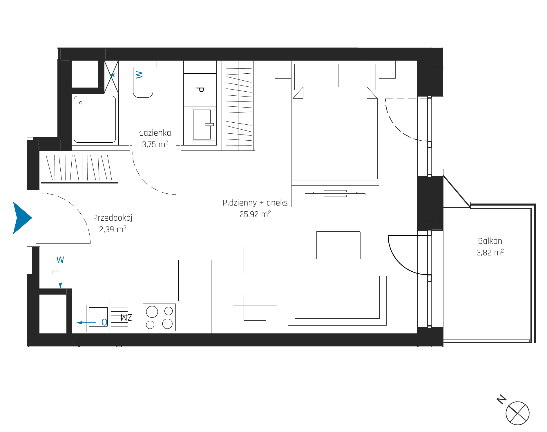 SkyPoint – inwestycja Robyg - lokal A2.6M11