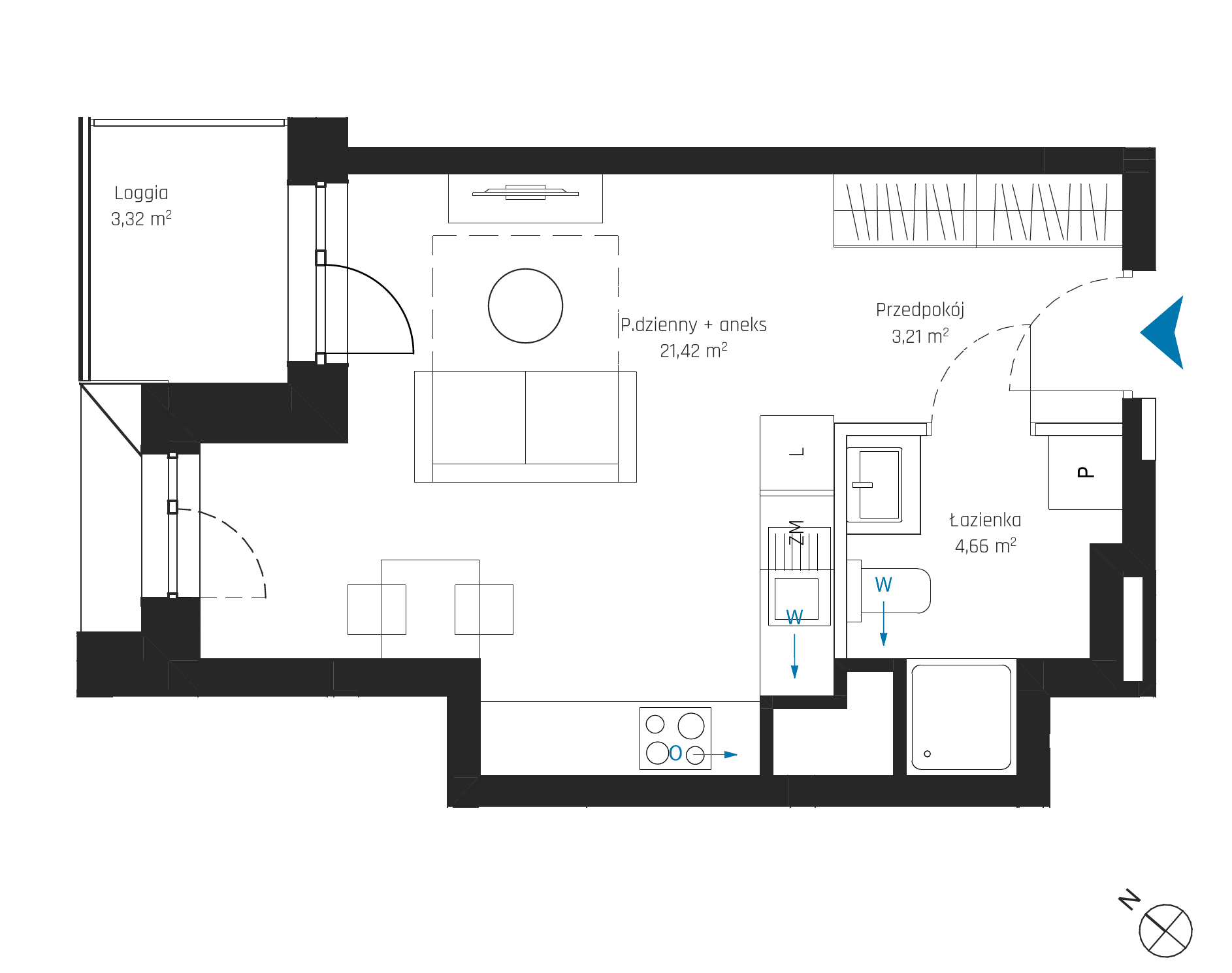 SkyPoint – inwestycja Robyg - lokal A1.7M01