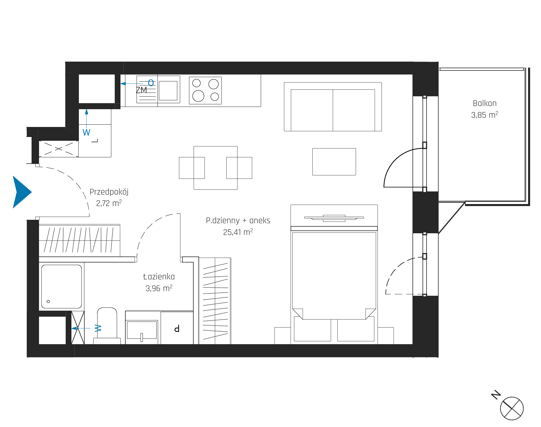 SkyPoint – inwestycja Robyg - lokal A2.7M12