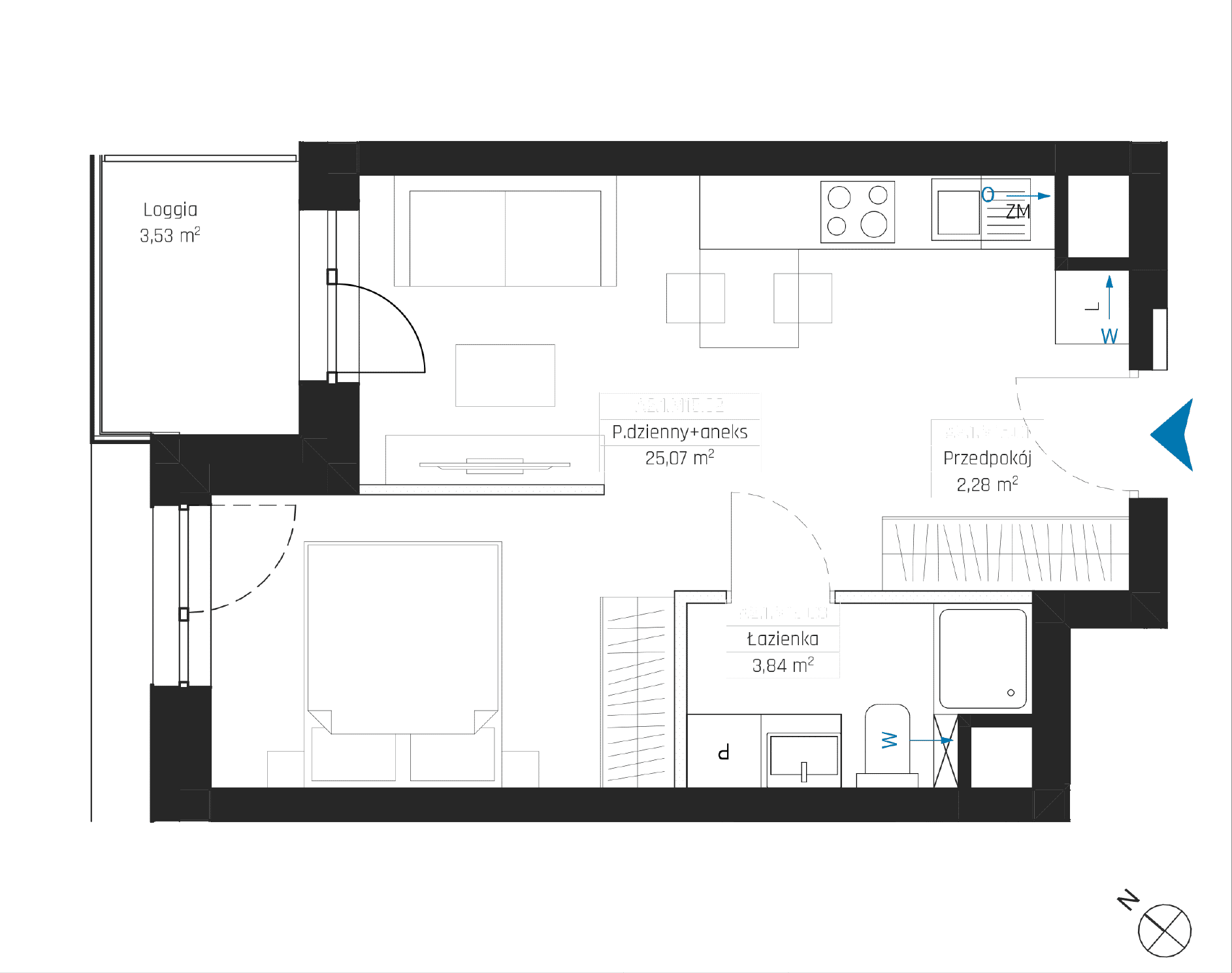 SkyPoint – inwestycja Robyg - lokal A2.1M15