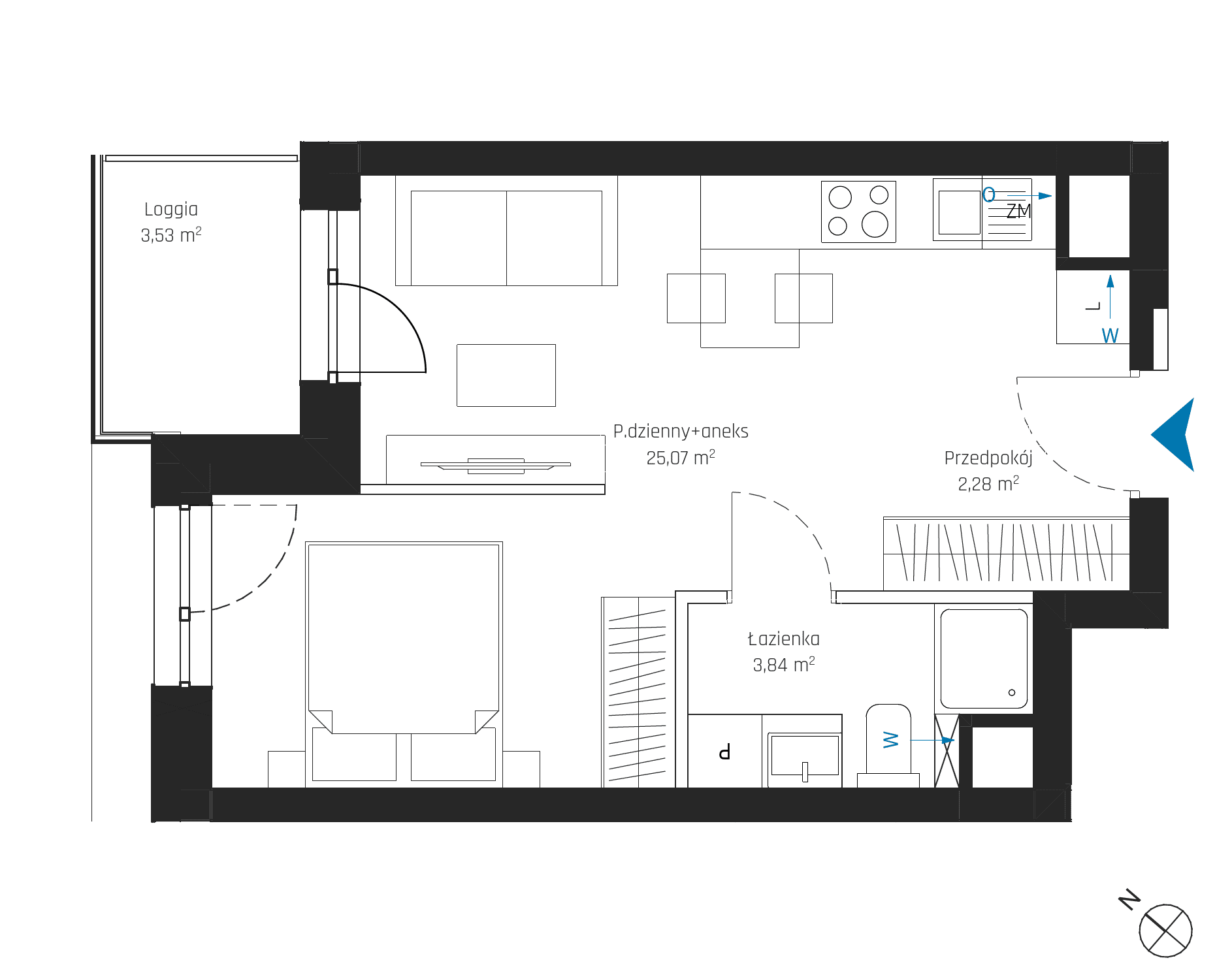 SkyPoint – inwestycja Robyg - lokal A2.1M15