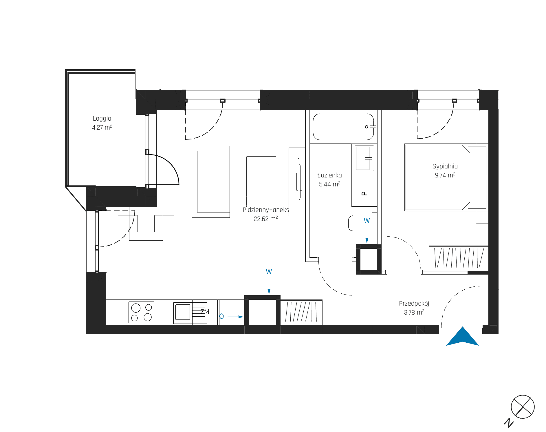 SkyPoint – inwestycja Robyg - lokal A2.8M06