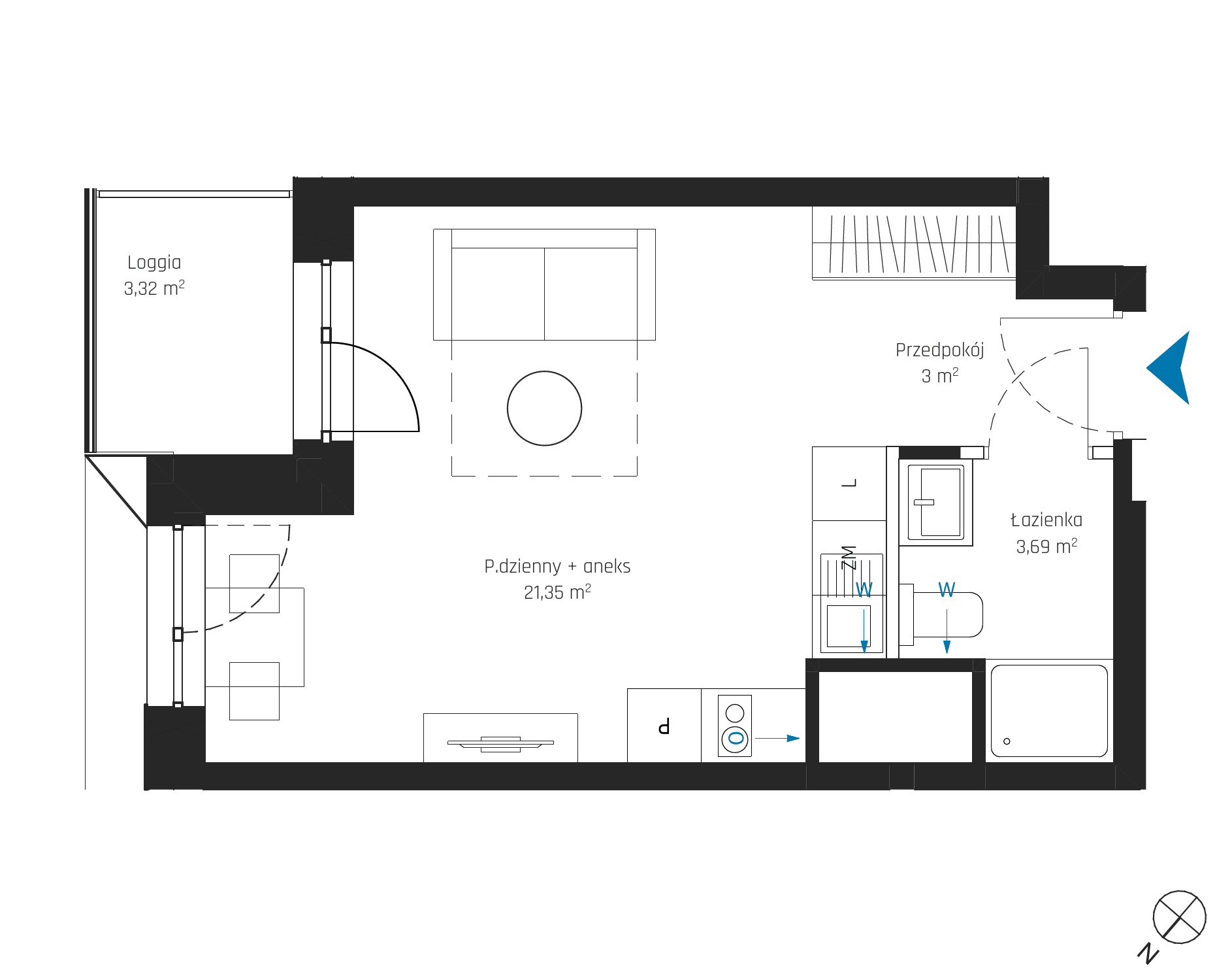 SkyPoint – inwestycja Robyg - lokal A2.9M04