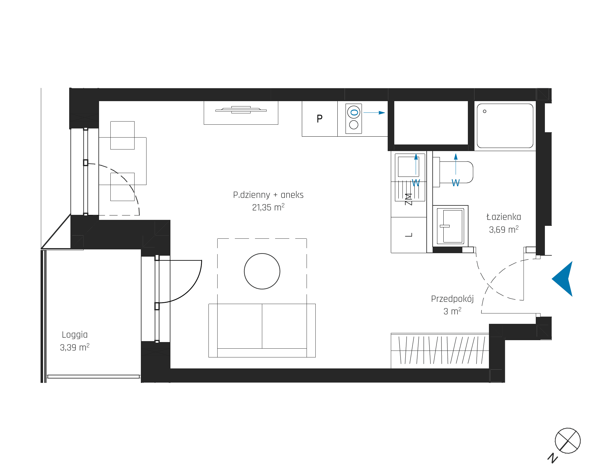 SkyPoint – inwestycja Robyg - lokal A2.9M05