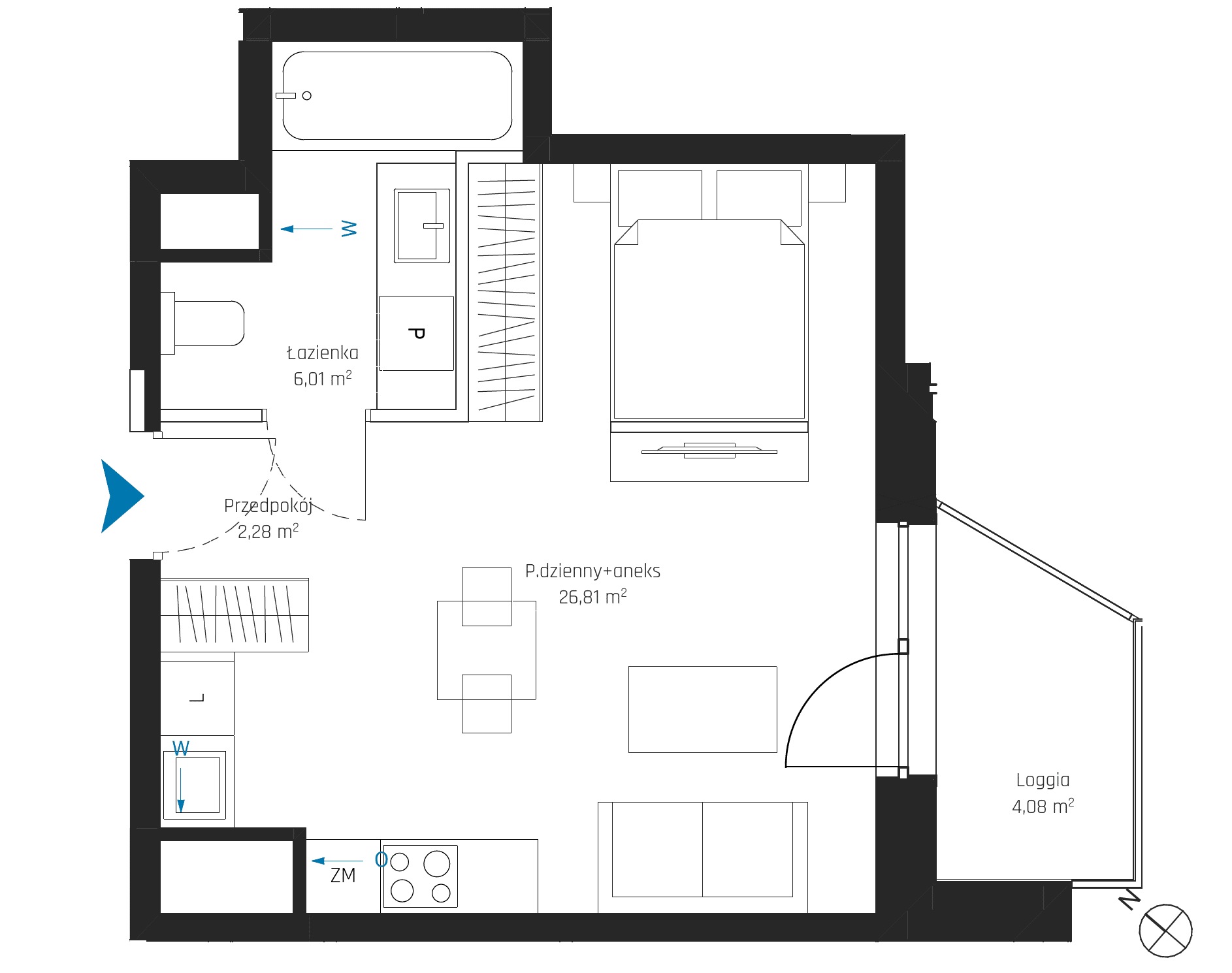 SkyPoint – inwestycja Robyg - lokal A2.9M10