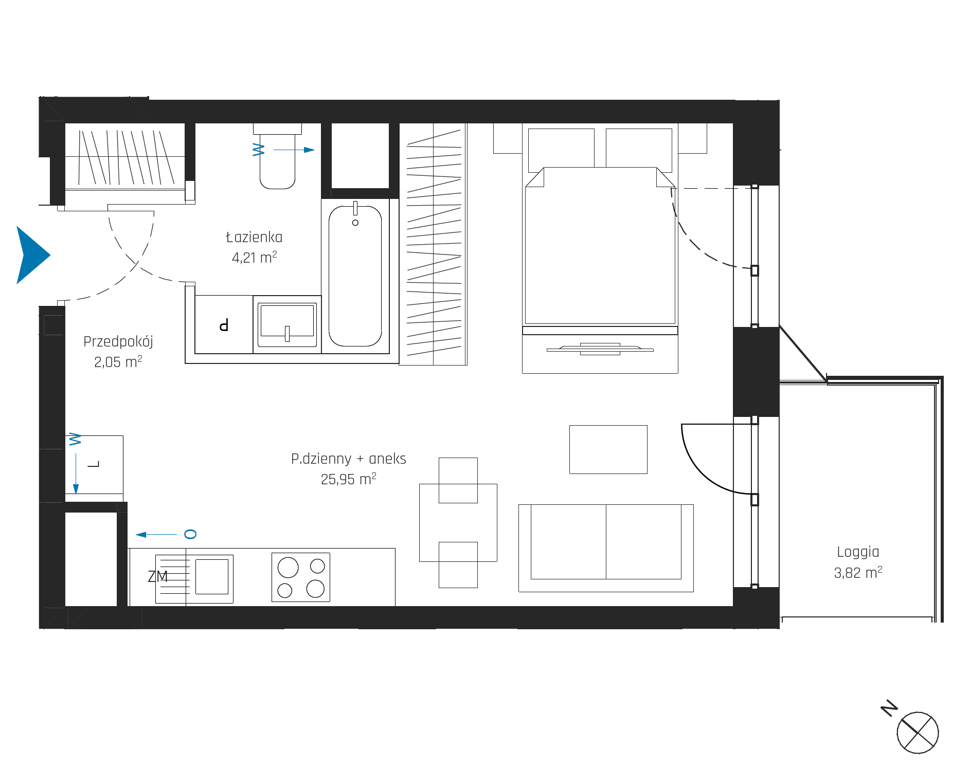 SkyPoint – inwestycja Robyg - lokal A1.10M05
