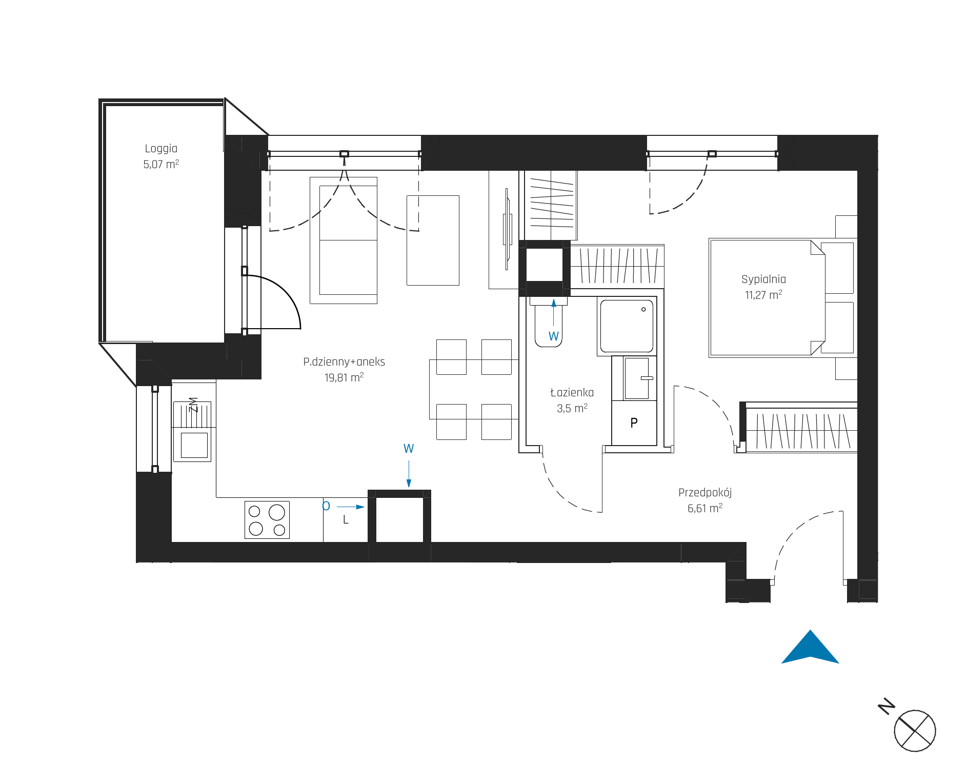 SkyPoint – inwestycja Robyg - lokal A2.2M03