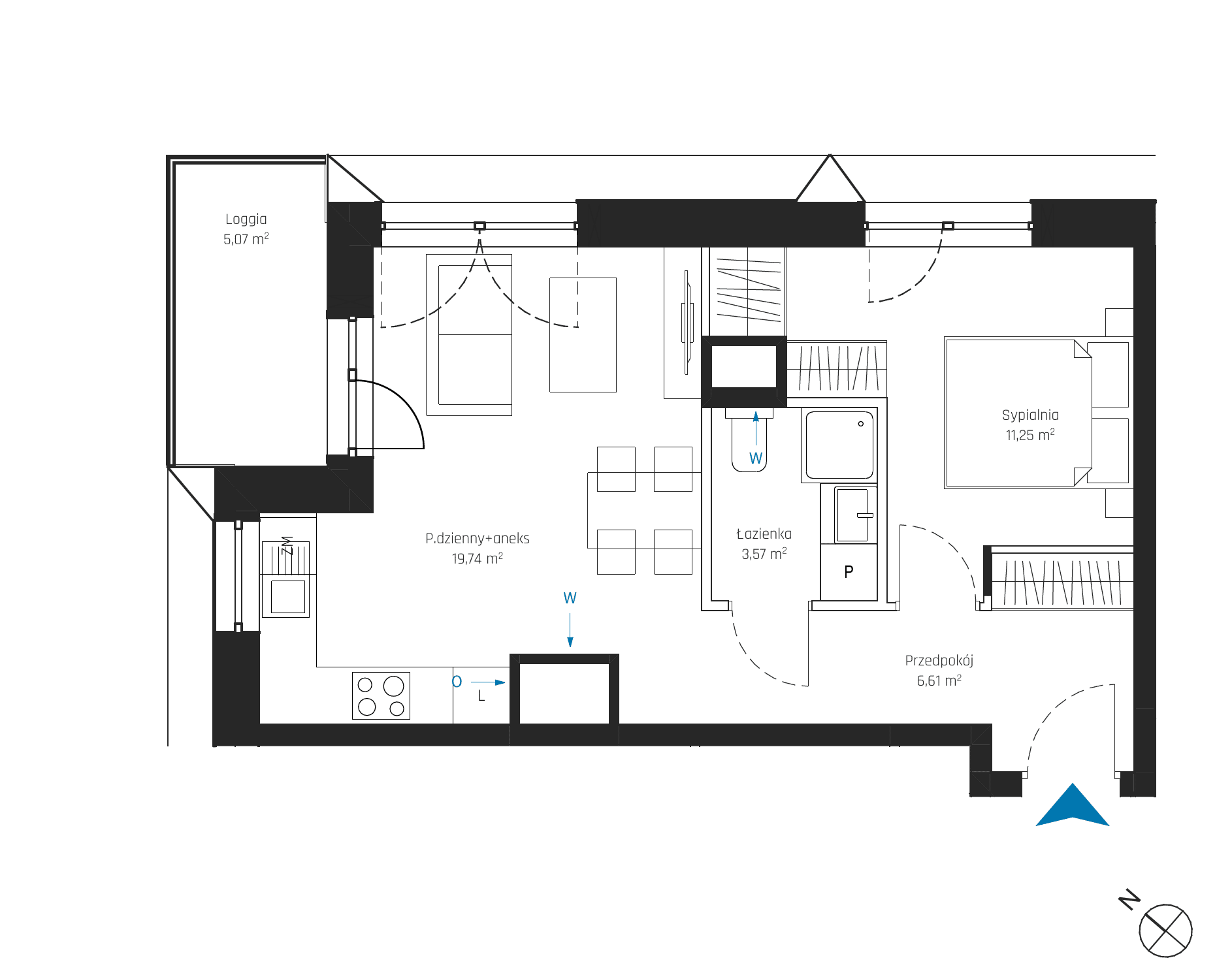 SkyPoint – inwestycja Robyg - lokal A2.11M03