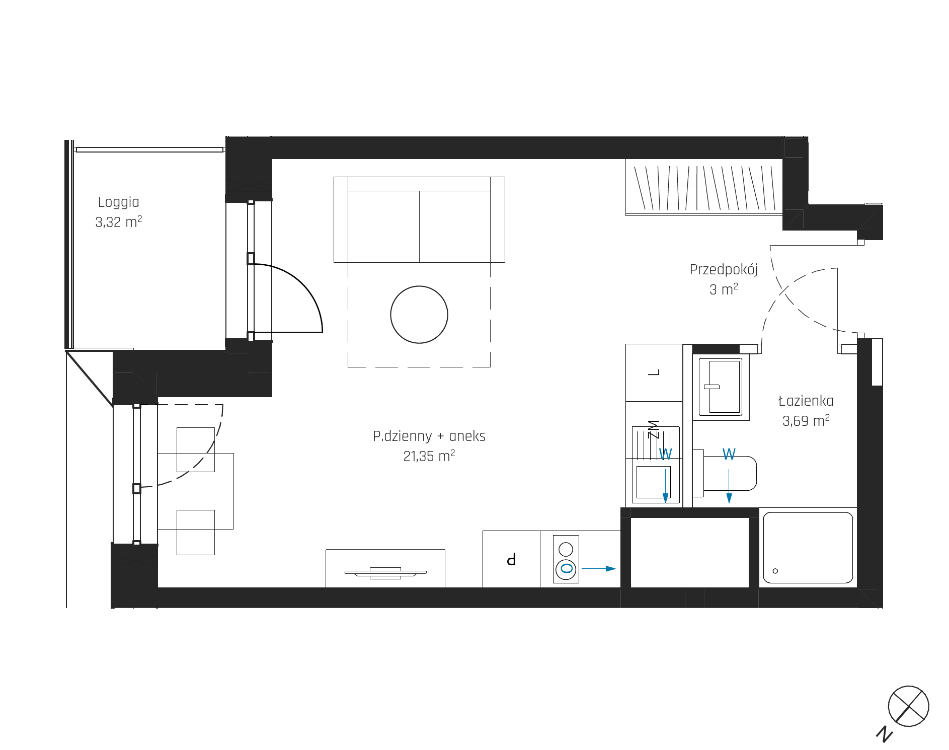 SkyPoint – inwestycja Robyg - lokal A2.11M04