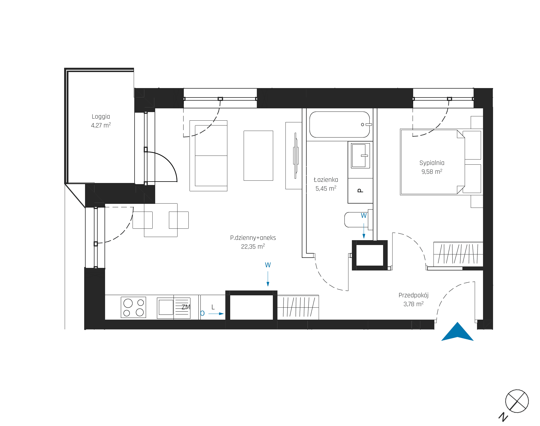 SkyPoint – inwestycja Robyg - lokal A2.11M06