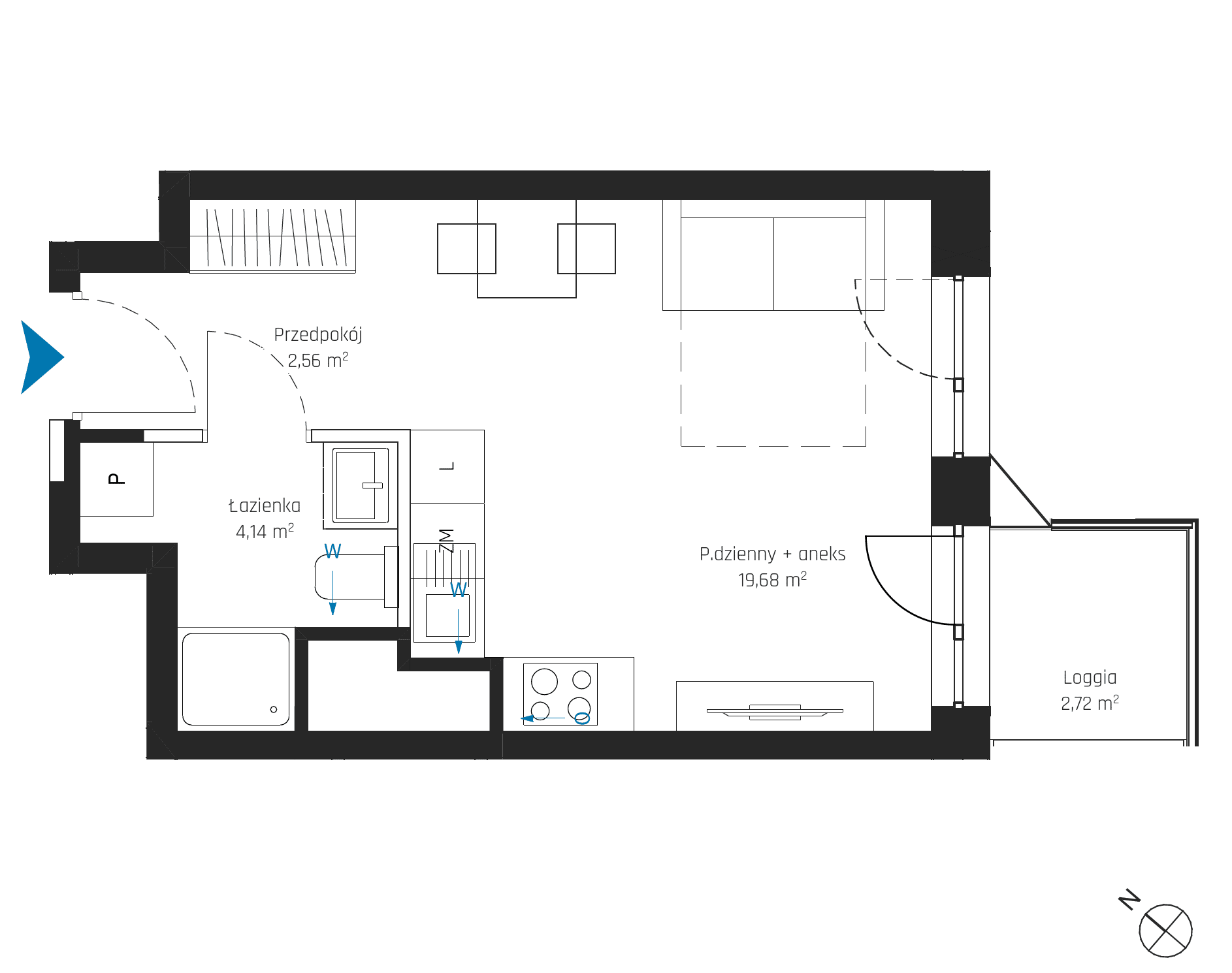 SkyPoint – inwestycja Robyg - lokal A1.11M07