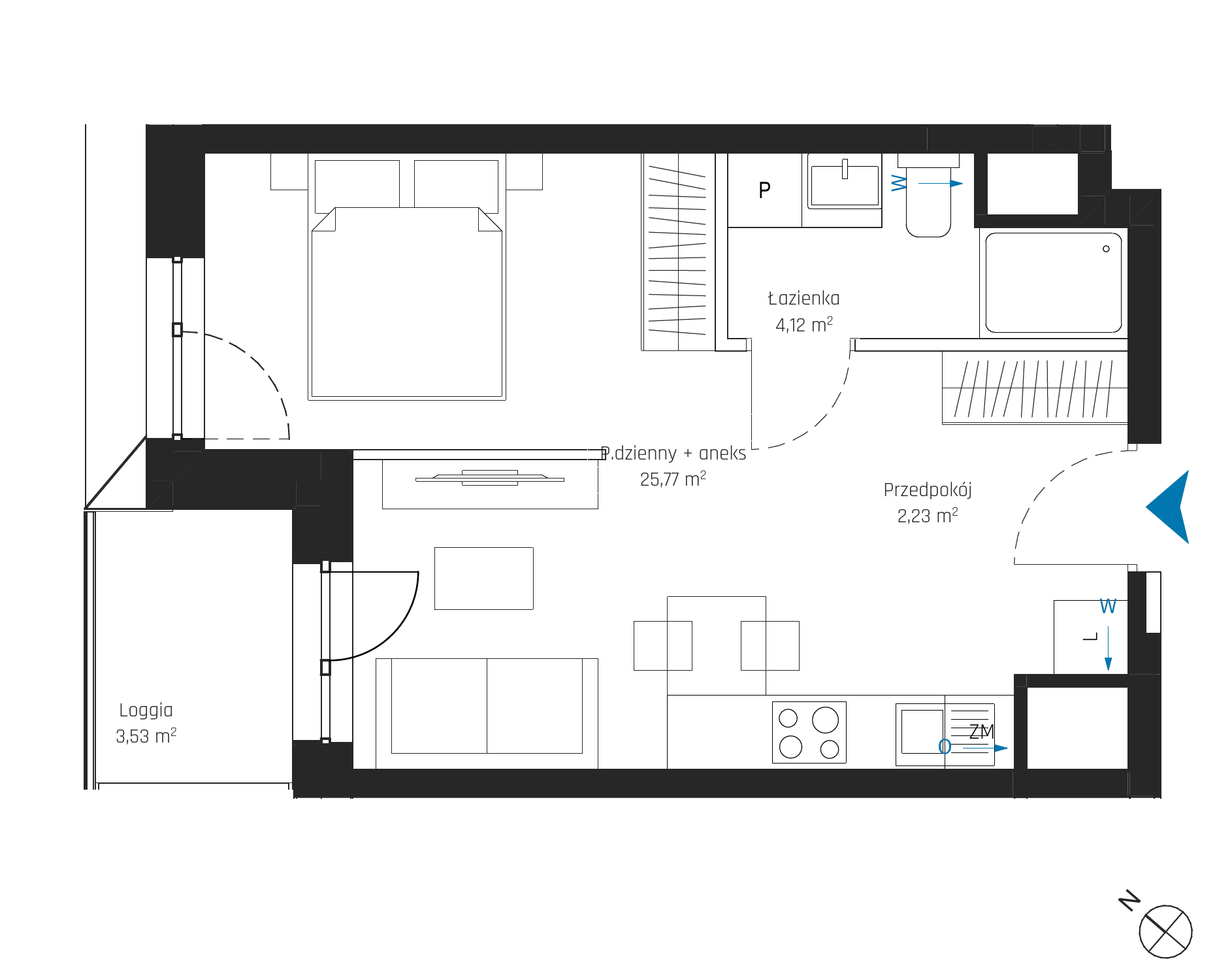 SkyPoint – inwestycja Robyg - lokal A2.11M14