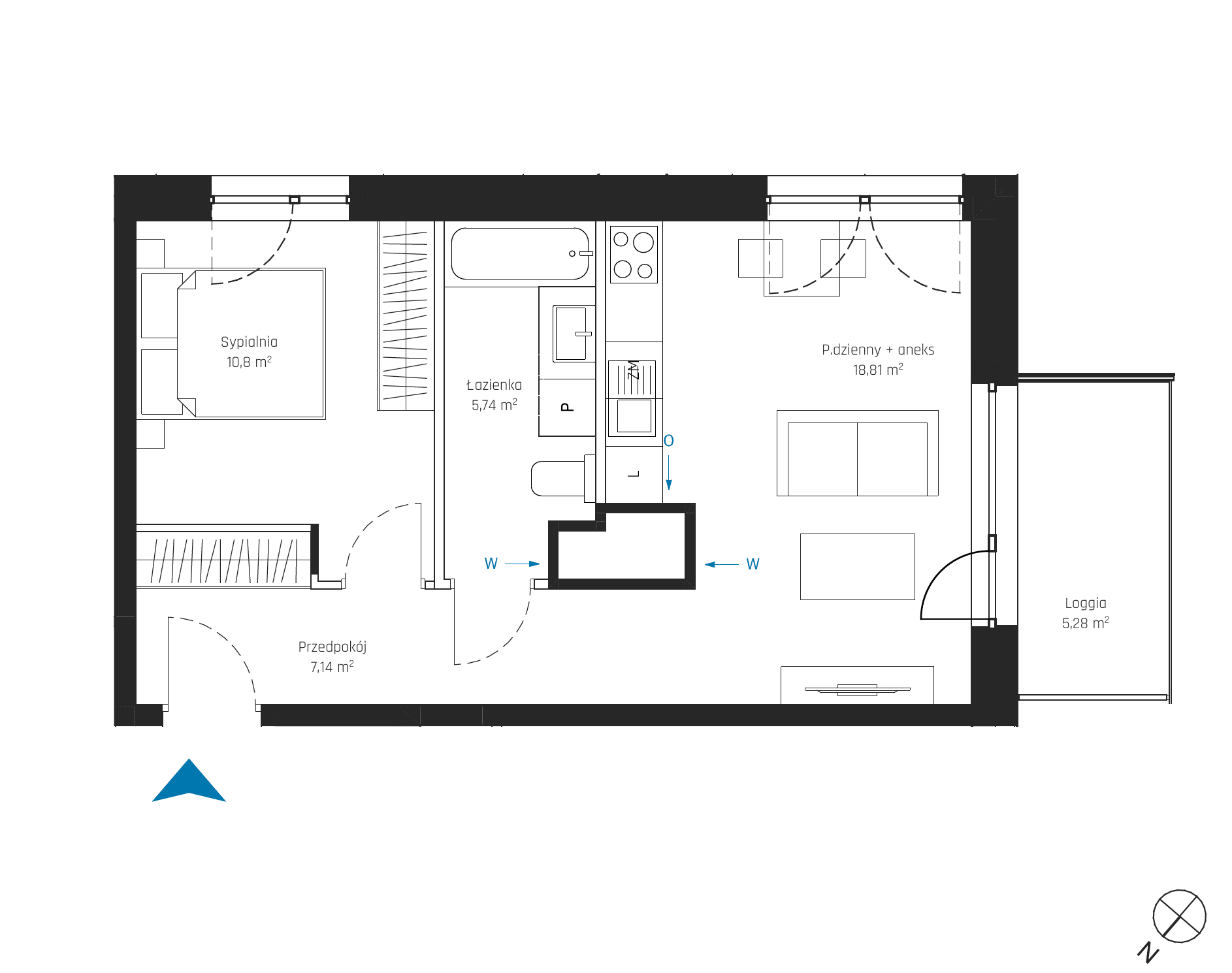 SkyPoint – inwestycja Robyg - lokal A2.11M08