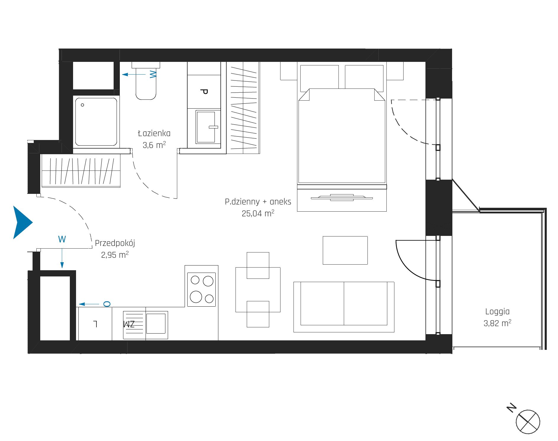 SkyPoint – inwestycja Robyg - lokal A2.12M11