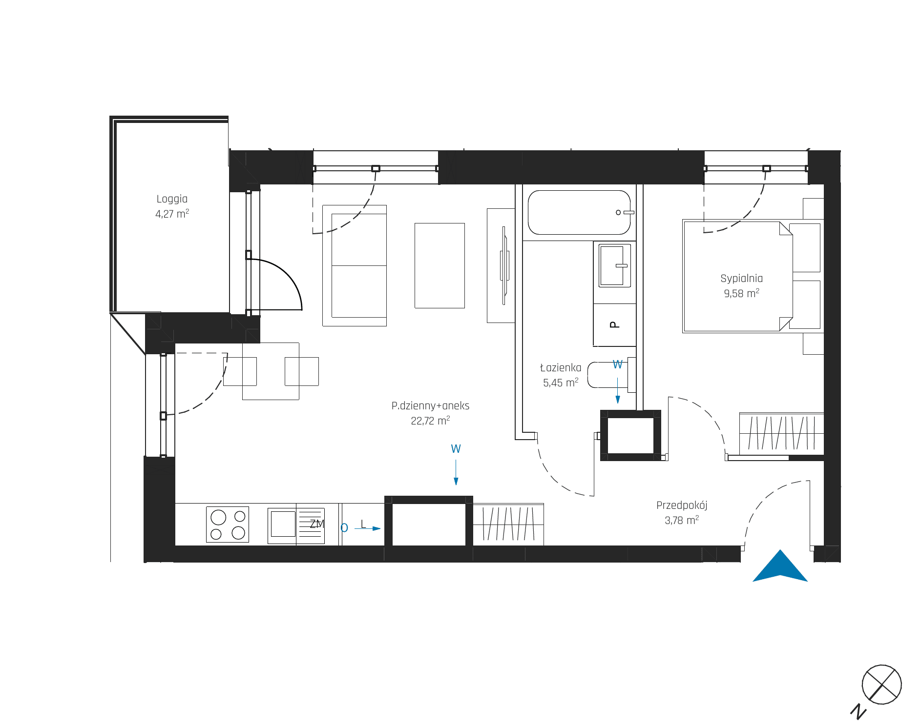 SkyPoint – inwestycja Robyg - lokal A2.13M06