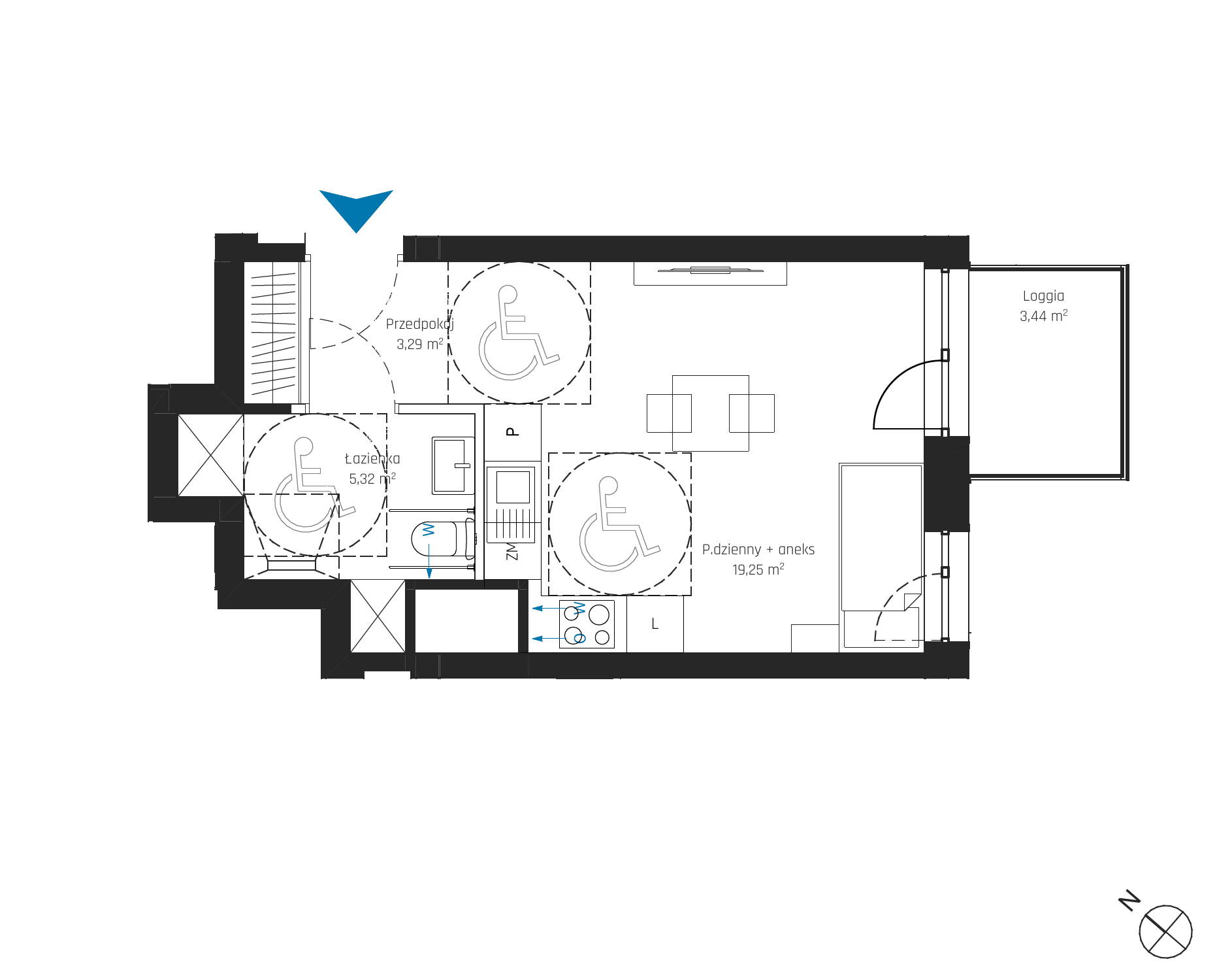 SkyPoint – inwestycja Robyg - lokal A2.2M07